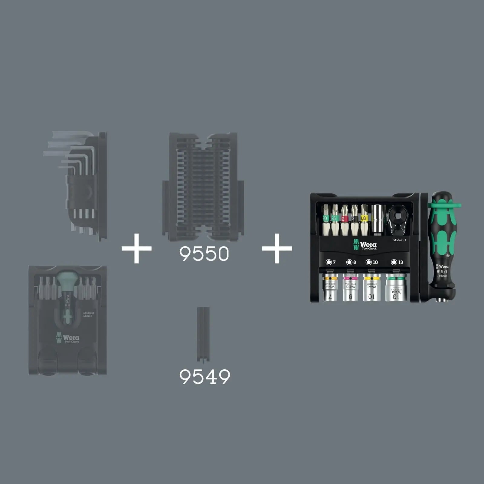 Wera Screwdriver Bits Bit Holder and Socket Set Tool Check Modular 1 21 Pieces  White Rose Tools
