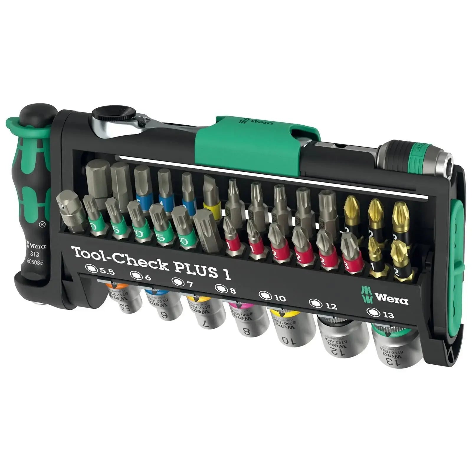 Wera Screwdriver Bits Bit Holder and Socket Set Tool Check PLUS 1 39 Pieces  White Rose Tools