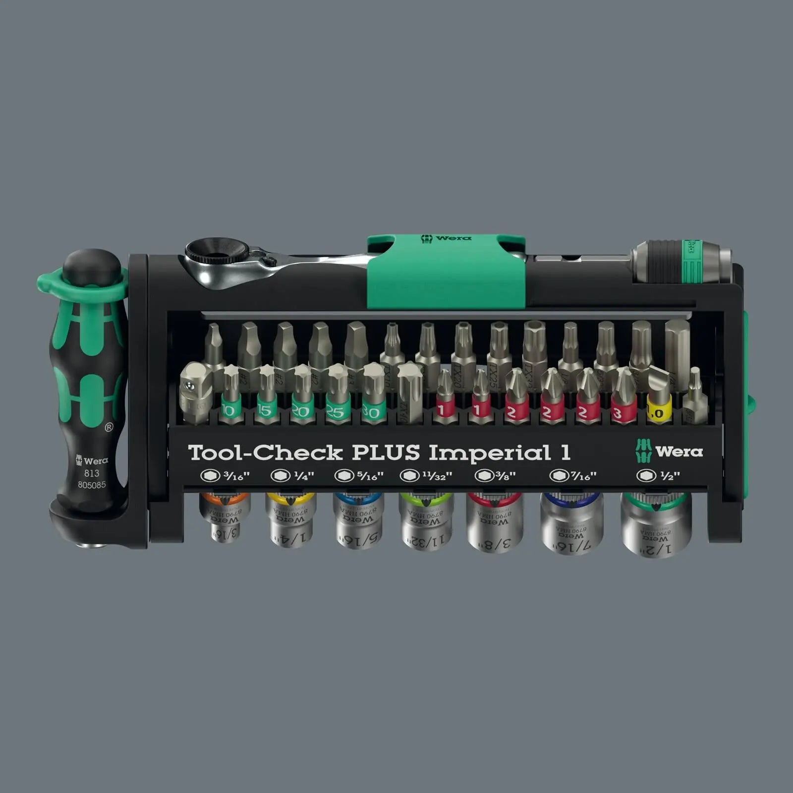 Wera Screwdriver Bits Bit Holder and Socket Set Tool Check PLUS Imperial 1 39 Pieces  White Rose Tools