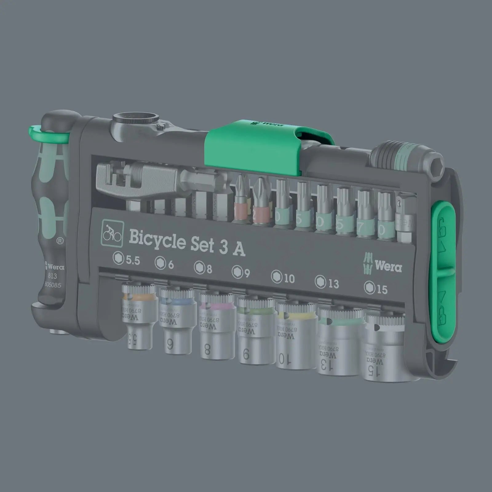 Wera Screwdriver Bits Bit Holder and Socket Set in Pouch Bicycle Set 3 A 40 Pieces  White Rose Tools