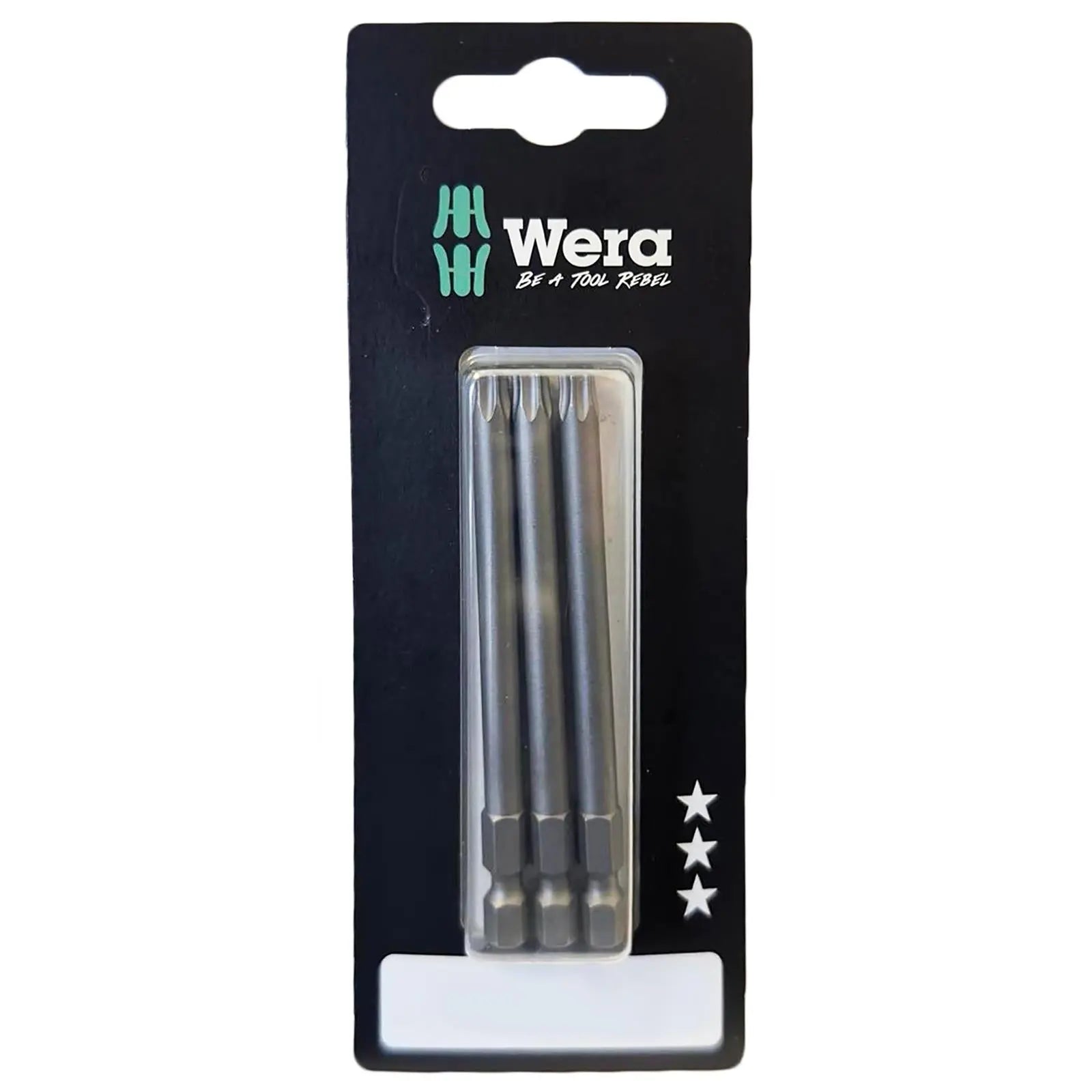 Wera Screwdriver Bits Torx 867/4 Z SB Bit 1/4" Hex 3 Pack Individual  White Rose Tools