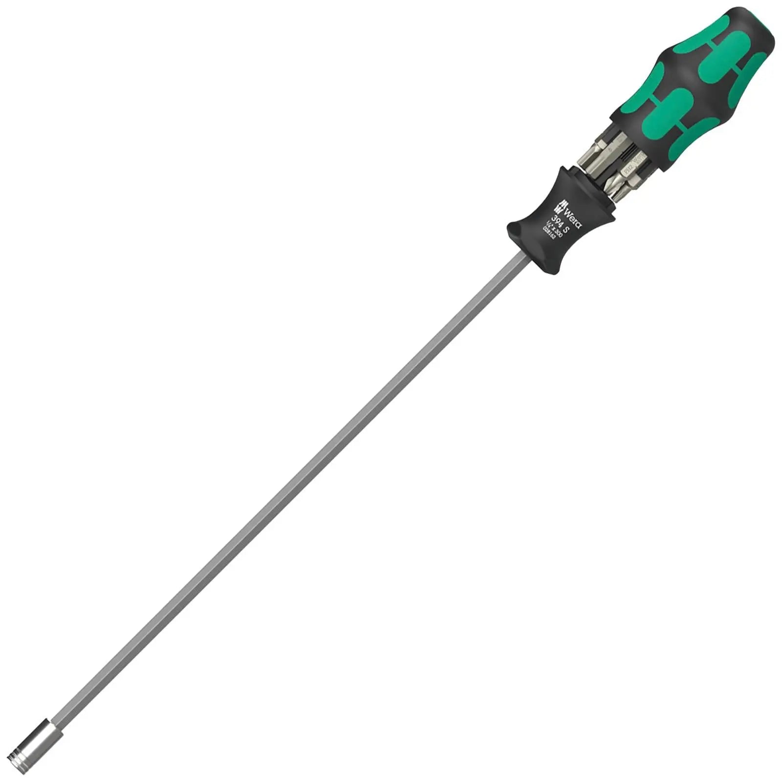 Wera Screwdriver Set 1/4" Hex 300mm Kraftform Kompakt KK 27 XL SHK 1 7 Pieces PH TX Hex  White Rose Tools