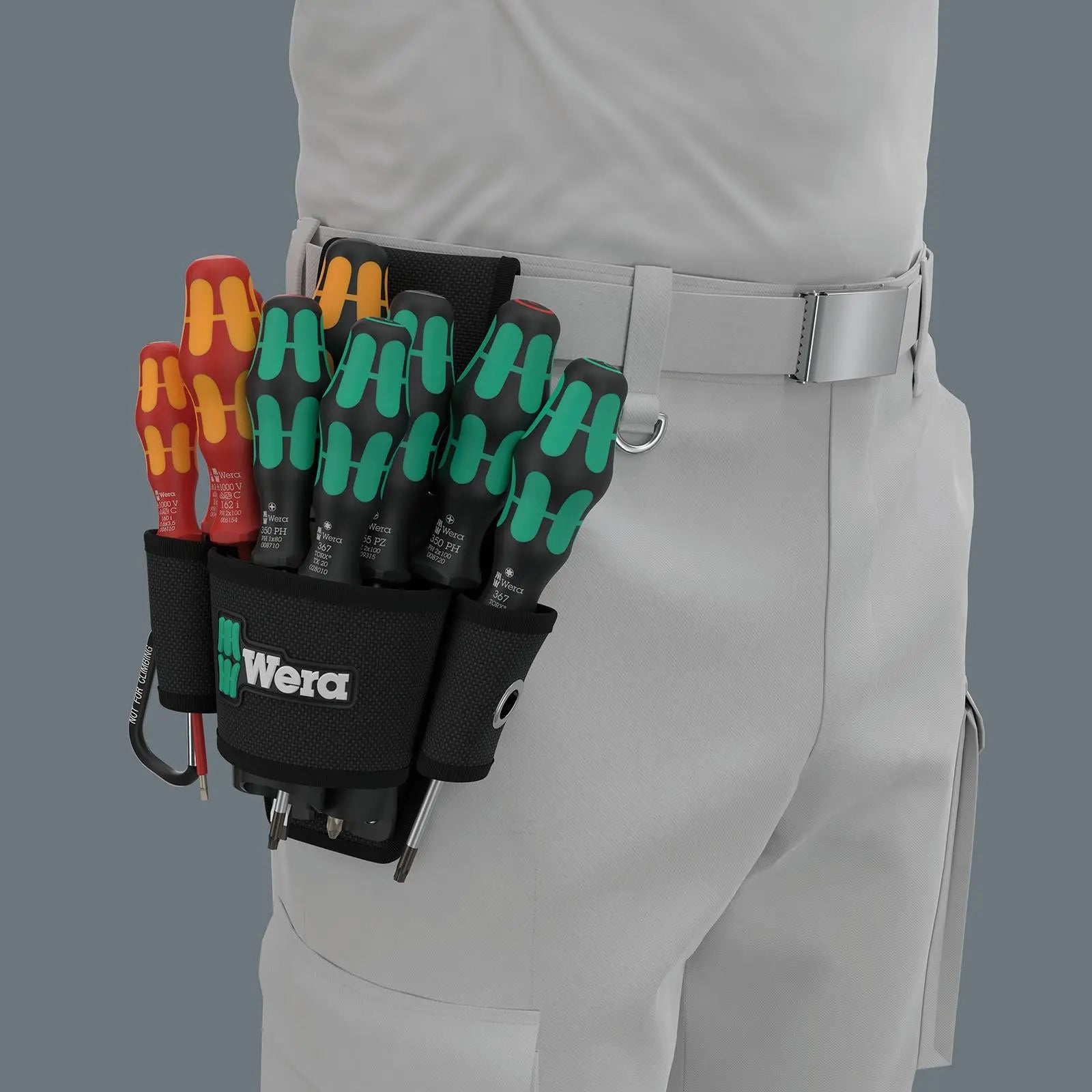Wera Screwdriver Set 9620 Belt Holster Set 1 VDE Phillips Pozi Torx Slotted 10 Pieces  White Rose Tools