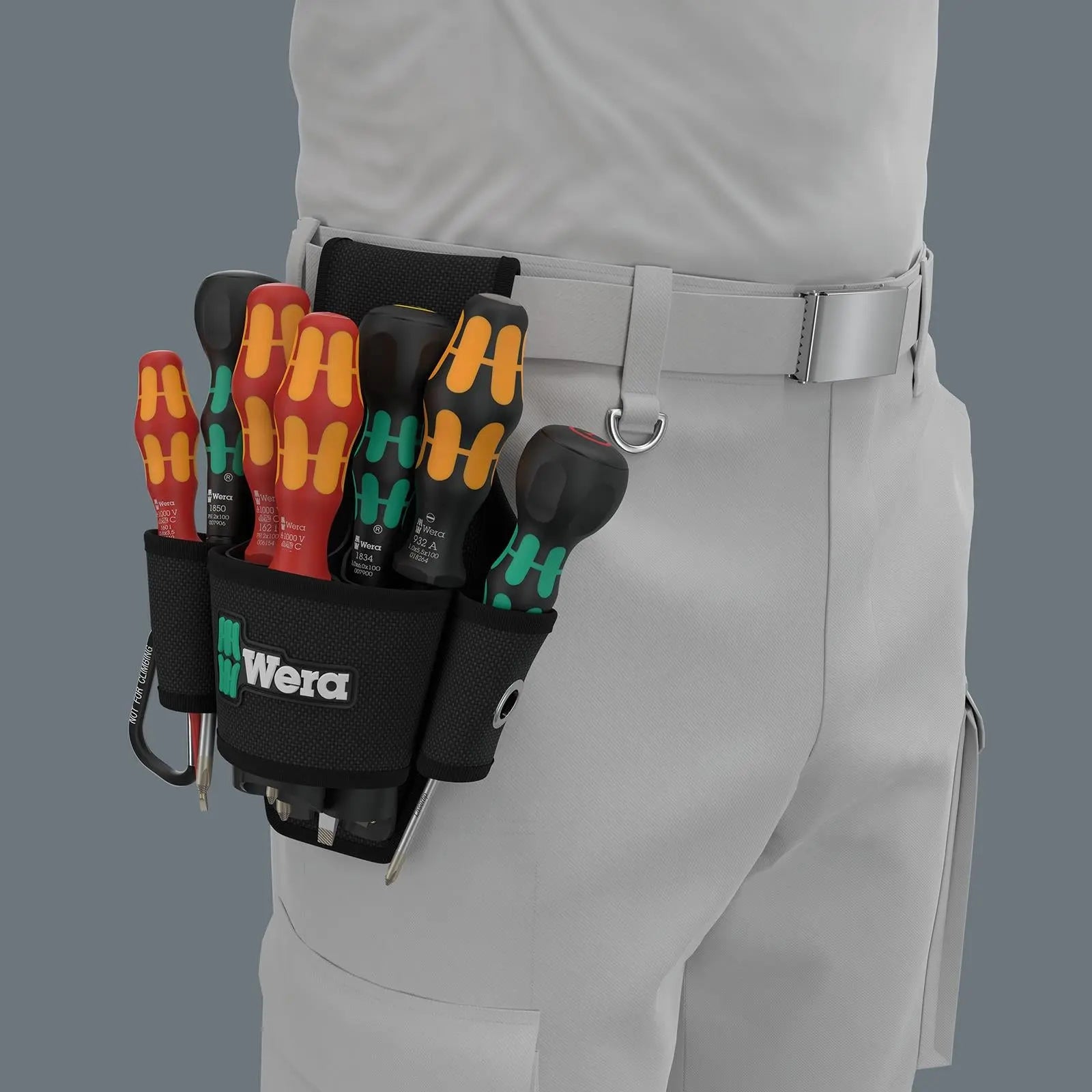 Wera Screwdriver Set 9621 Belt Holster Set 2 VDE Phillips Slotted Ball Grip 8 Pieces  White Rose Tools