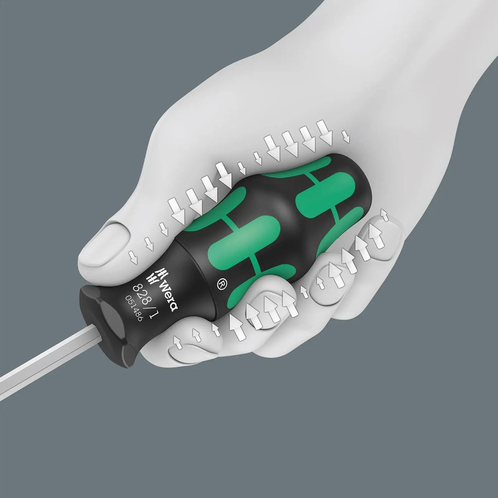 Wera Screwdriver Set Bit Holding 7 Piece Kraftform Kompakt 27 Imperial Set 1  White Rose Tools