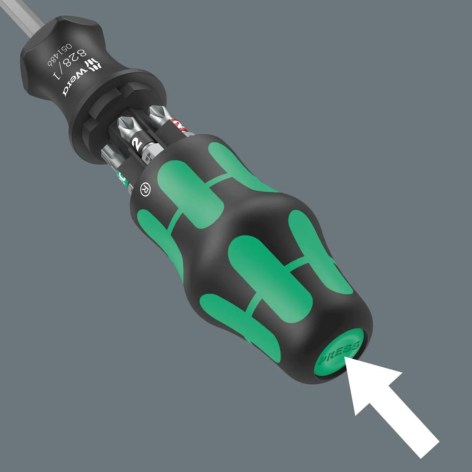 Wera Screwdriver Set Bit Holding 7 Piece Kraftform Kompakt 27 Set 1  White Rose Tools