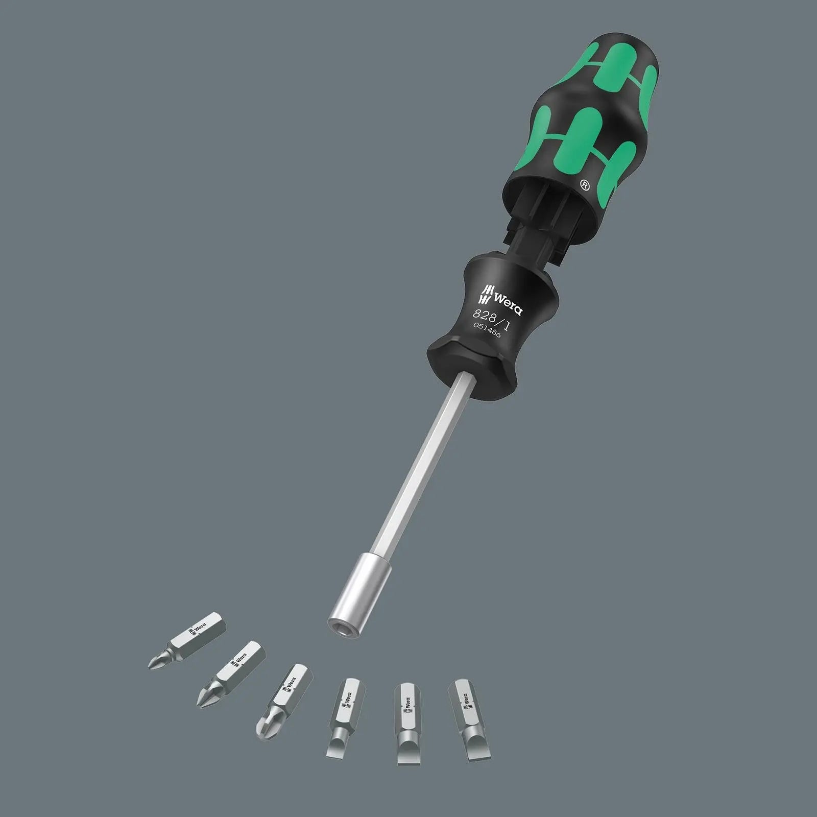 Wera Screwdriver Set Bit Holding 7 Piece Kraftform Kompakt 27 Set 2  White Rose Tools