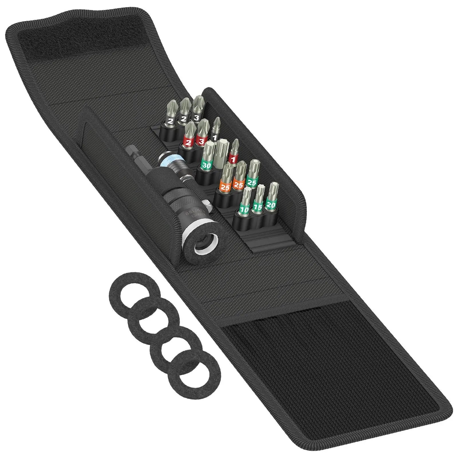 Wera Screwdriver Set Stainless Steel Bits Patio Construction Set T 1 21 Piece for Flush Screw Heads 