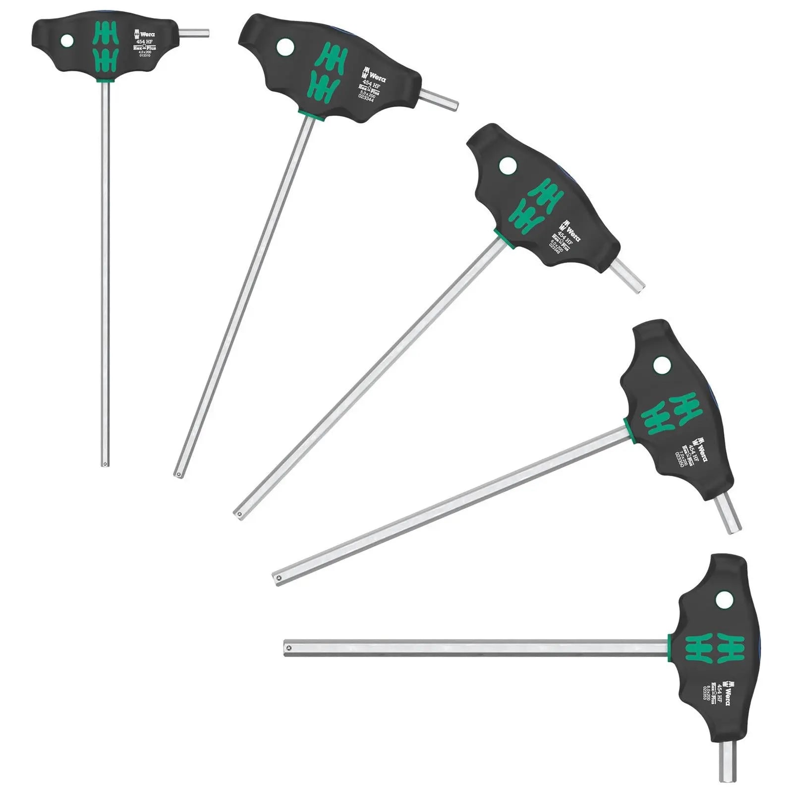 Wera Screwdriver Set T-Handle Hex Holding Function 454/5 HF SHK Set 1 5 Pieces 4-8mm  White Rose Tools