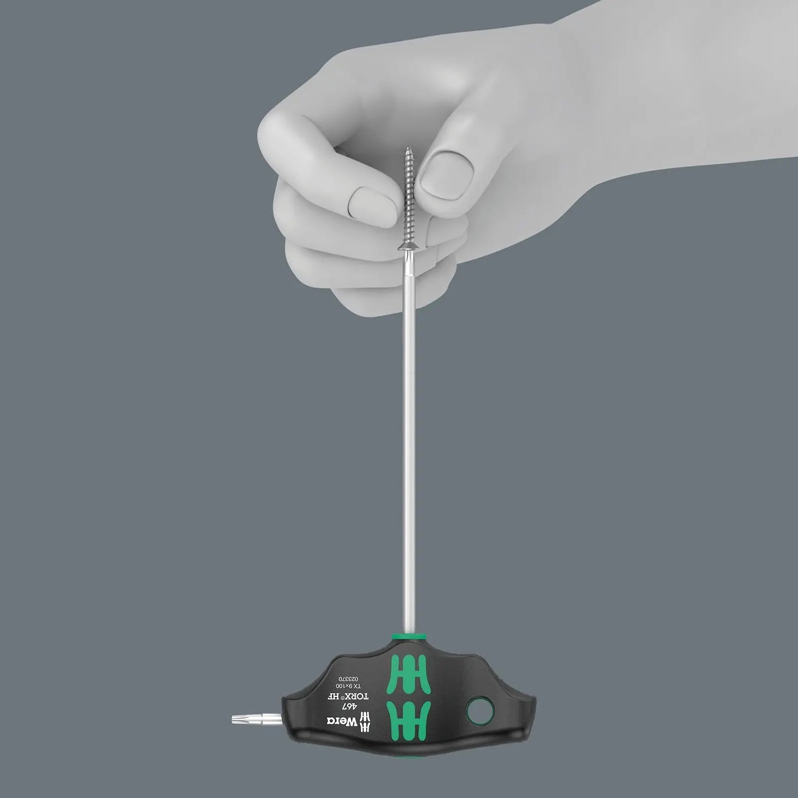 Wera Screwdriver Set T-Handle Hex Plus with Holding Function 10 Piece 454/10 HF Set Imperial 1 