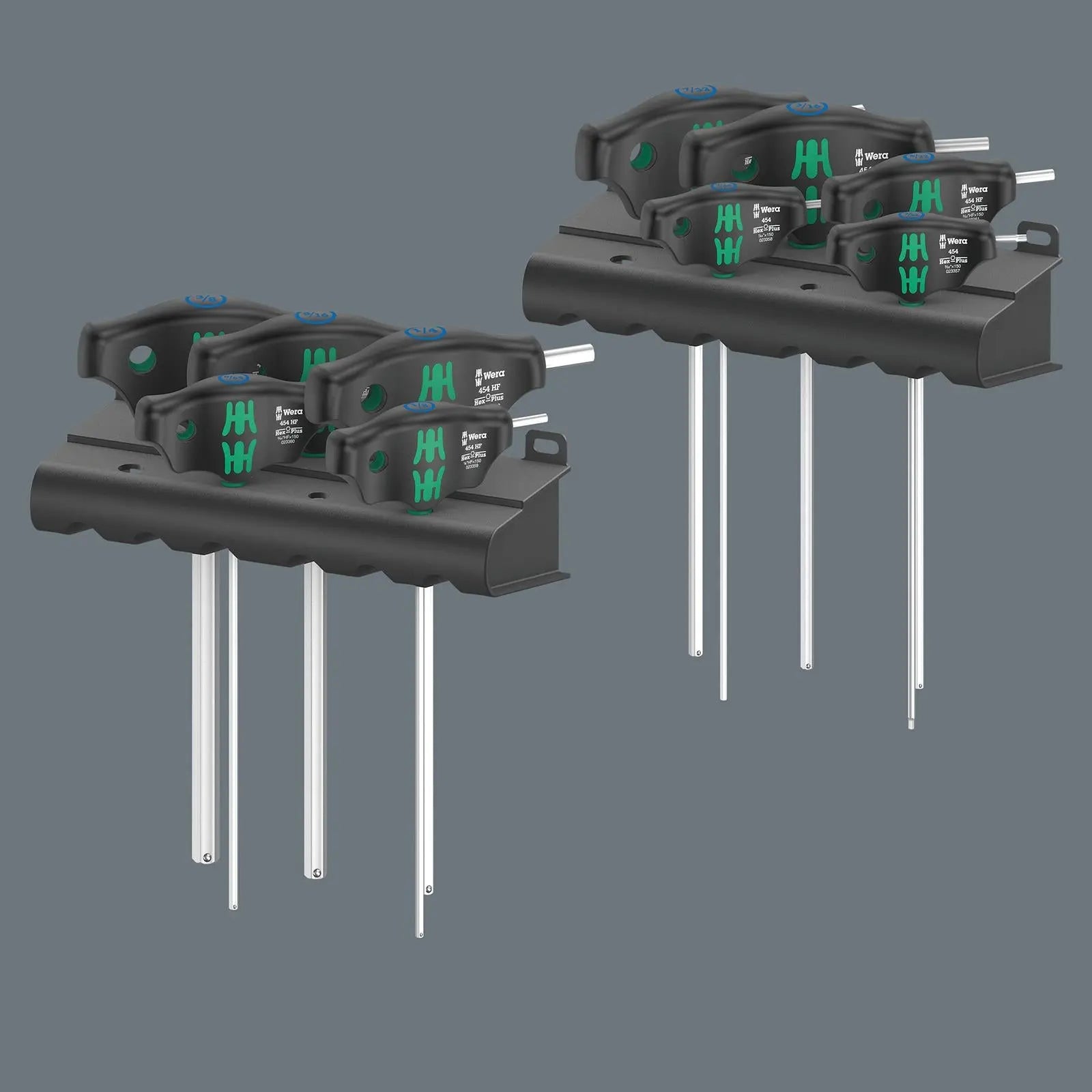 Wera Screwdriver Set T-Handle Hex Plus with Holding Function 10 Piece 454/10 HF Set Imperial 1 