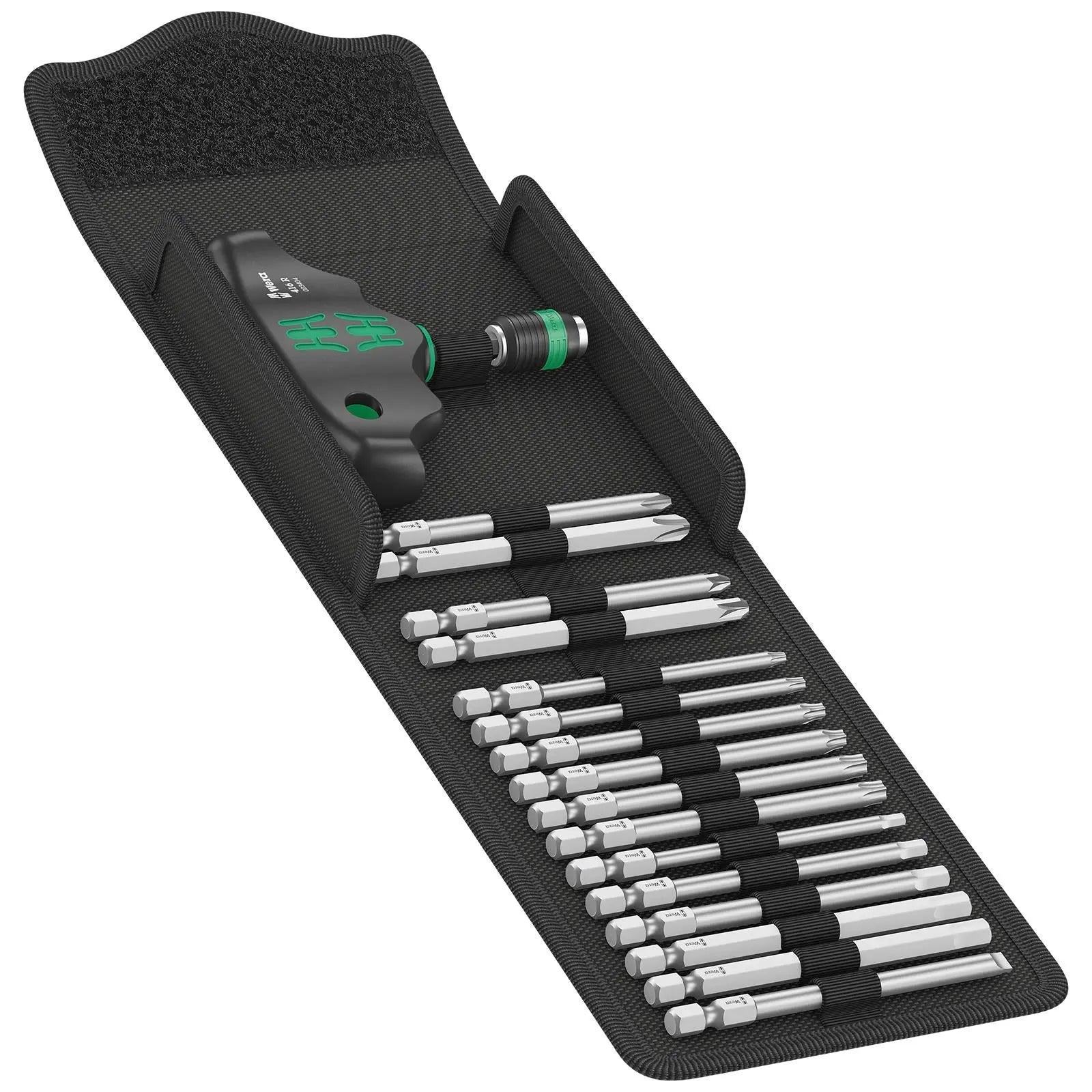 Wera Screwdriver Set T-Handle Kraftform Kompakt 400 17 Piece PZ PH TX SL Hex 