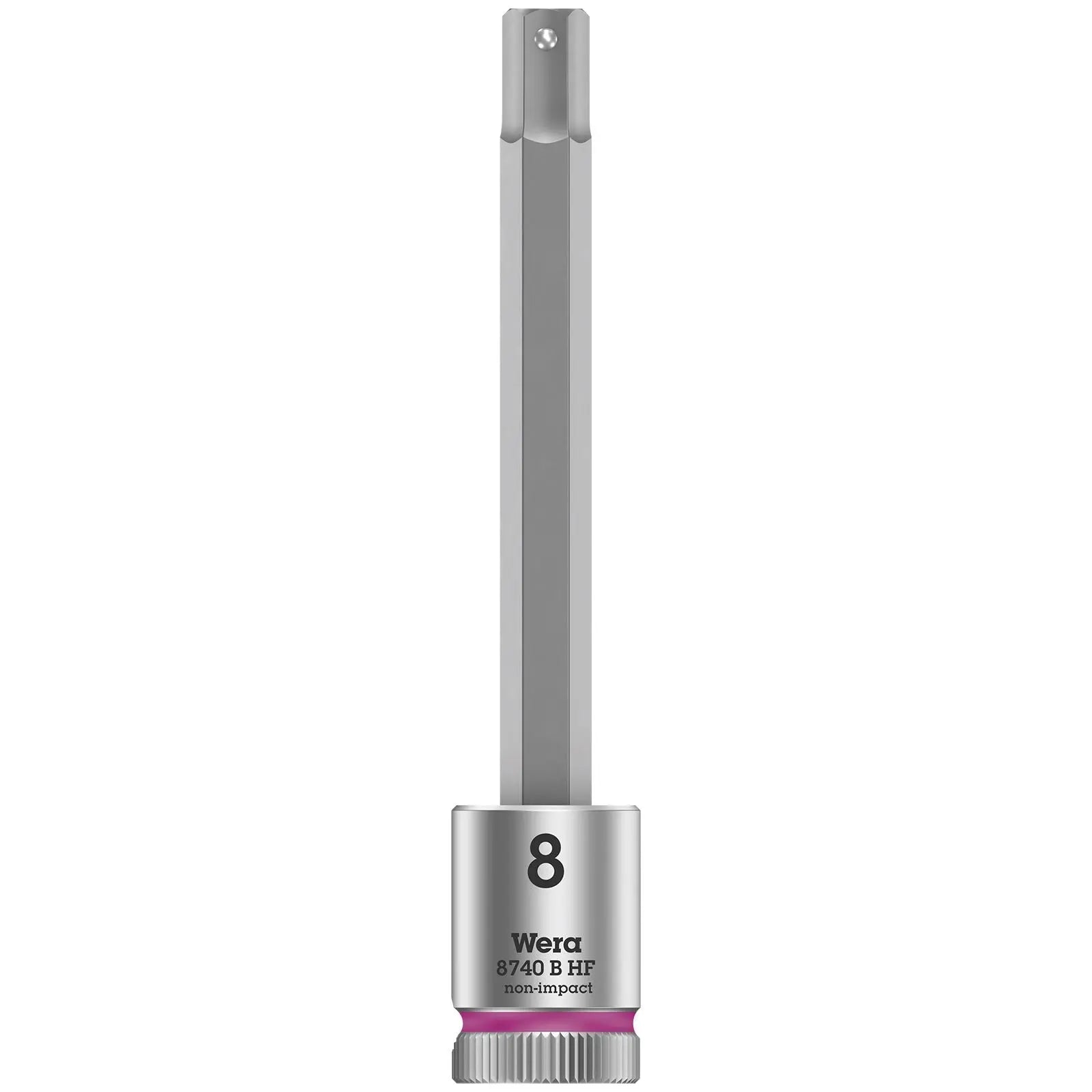 Wera Socket Bit Hex HF 3/8" Drive Zyklop Socket Bits with Holding Function 8740 B 3-10 mm  White Rose Tools