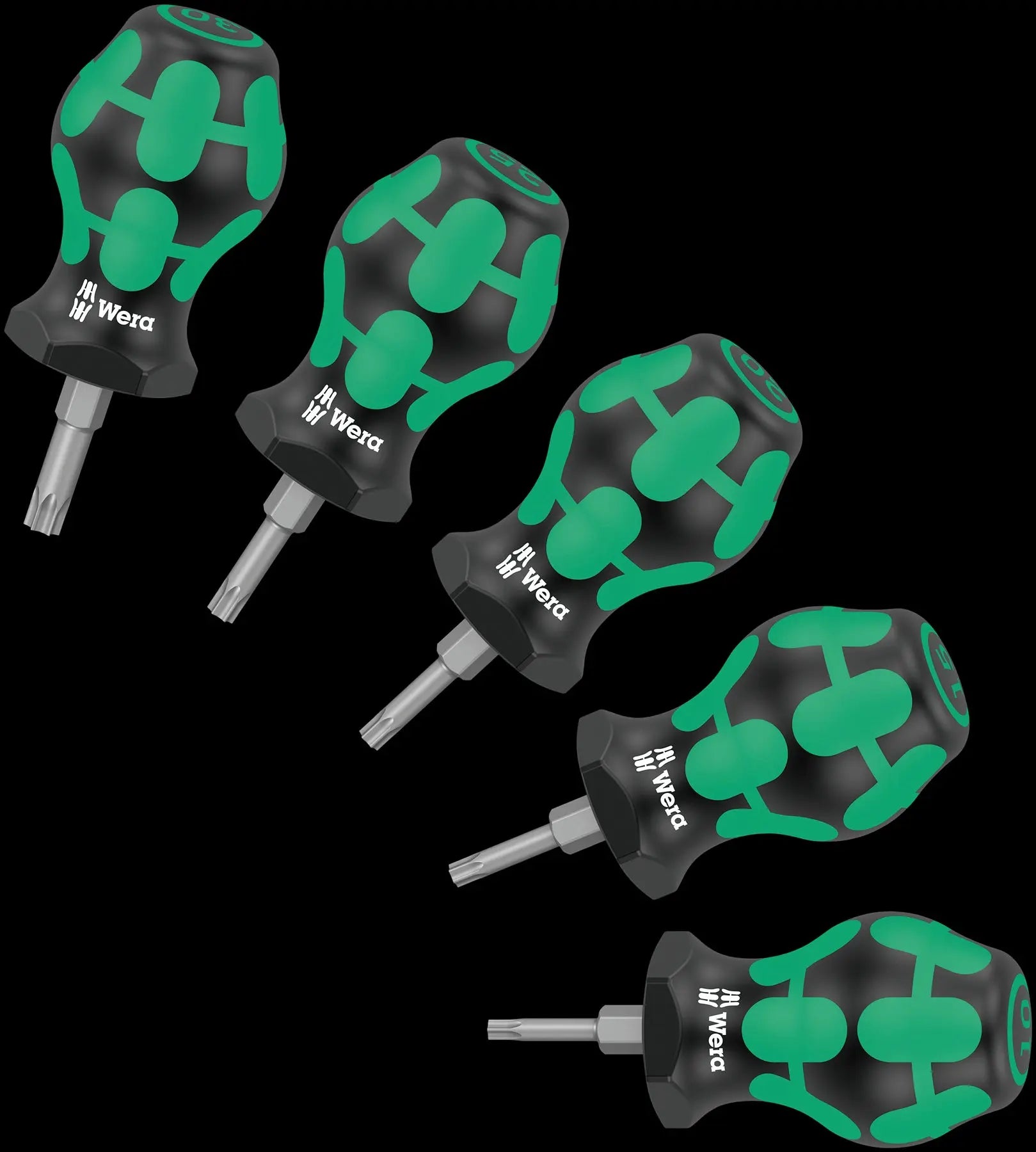 Wera Stubby Screwdriver Set Kraftform Handle TX 1 TORX 5 Piece T10-T30 