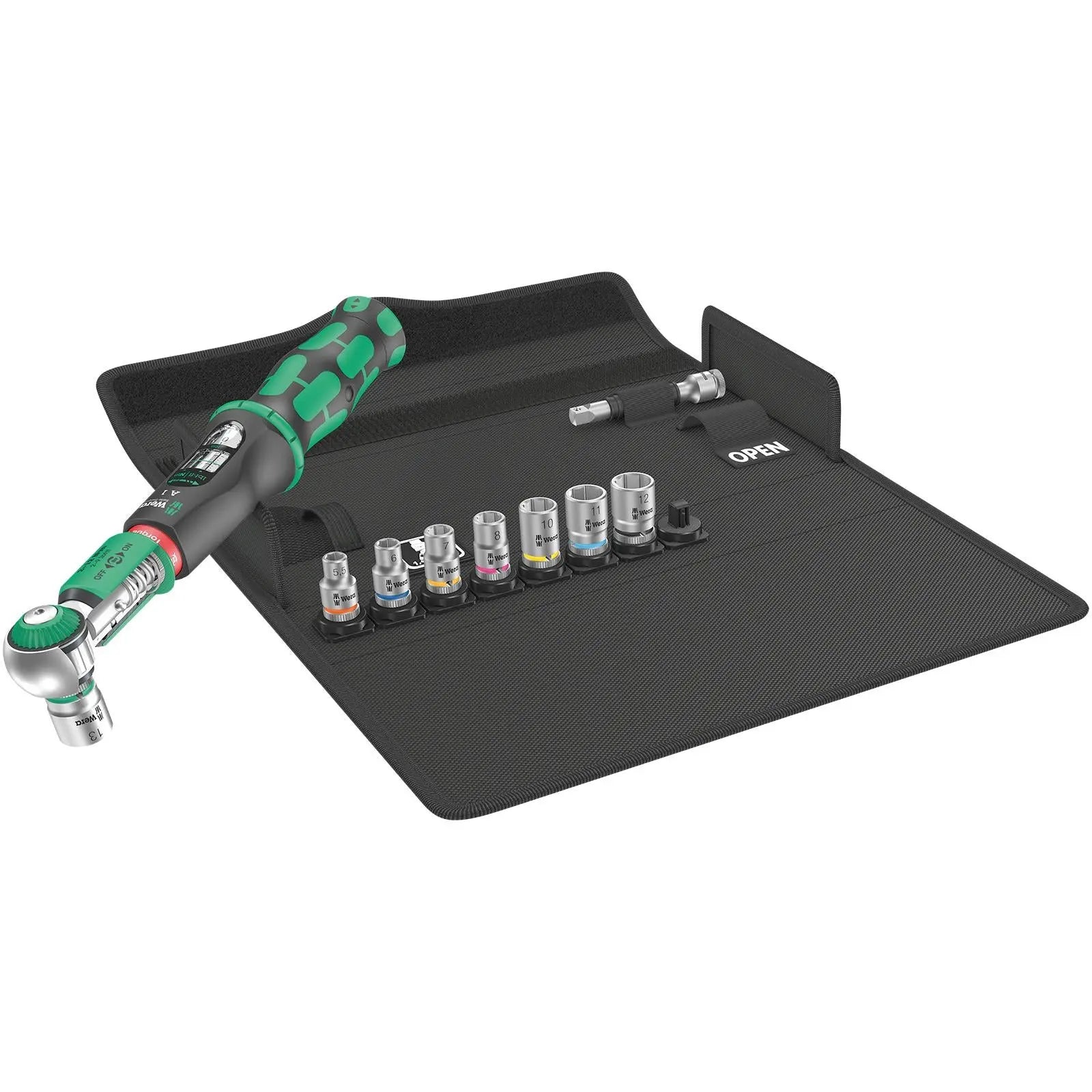 Wera Torque Wrench Safe-Torque A 1 Set 1 1/4" Drive 2-12 Nm 10 Pieces Reversible 