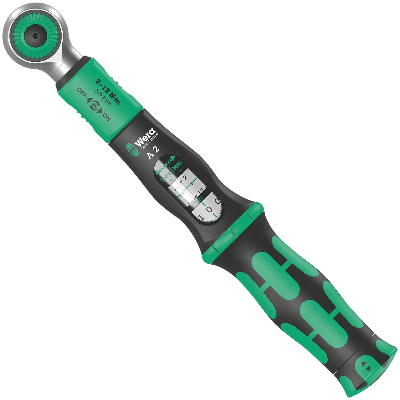 Wera Torque Wrench Safe-Torque A 2 1/4" Hex Drive 2-12 Nm Reversible 