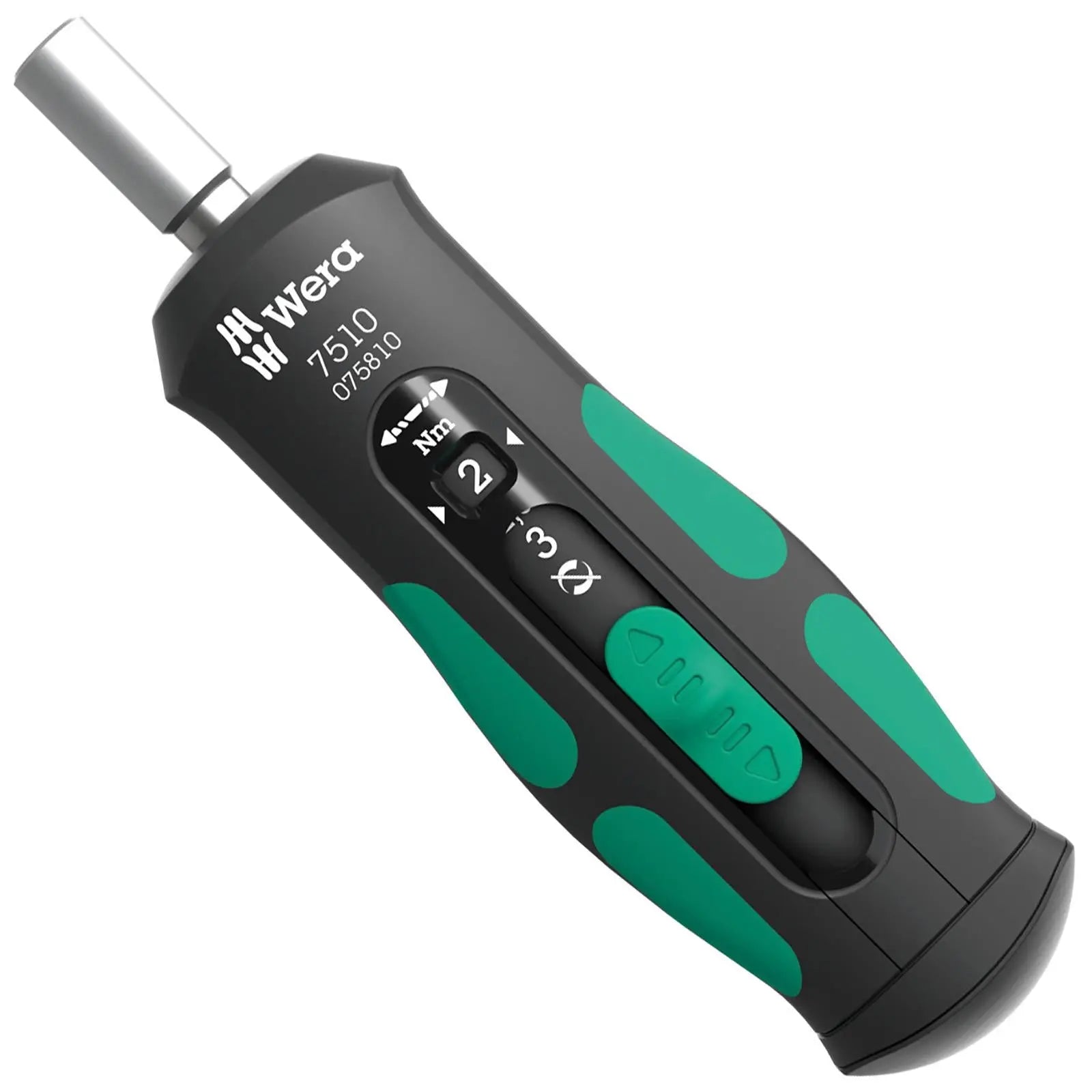 Wera Torque Wrench Screwdriver 1/4" Hex 7510 Kraftform Safe Torque Speed Torque 1-3 Nm  White Rose Tools