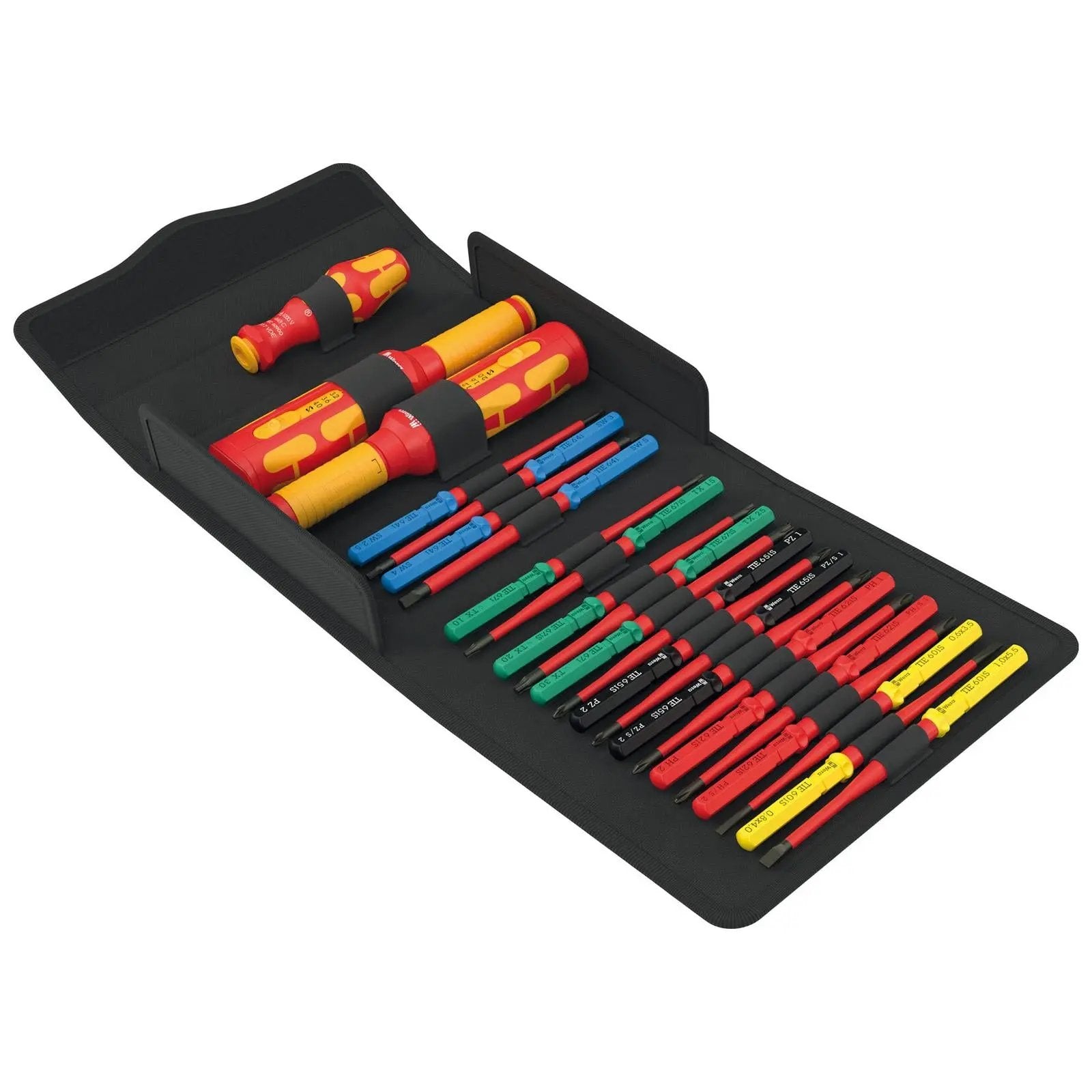 Wera VDE Safe Torque Speed Control Cabinet Set 1 Kraftform Kompakt Screwdriver Set 23 Pieces  White Rose Tools