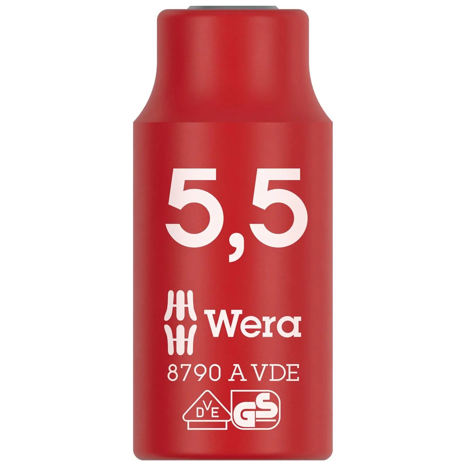 Wera VDE Zyklop Socket Insulated 1000V 1/4" Drive 8790 A VDE 4-14mm - Choose Size  White Rose Tools