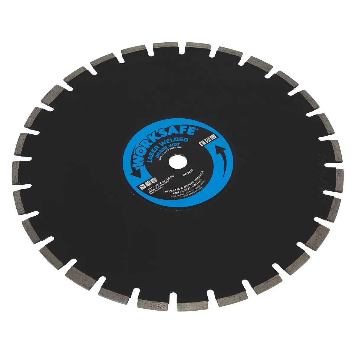 Worksafe by Sealey Asphalt/Tarmac Diamond Blade Ø450 x 25mm 