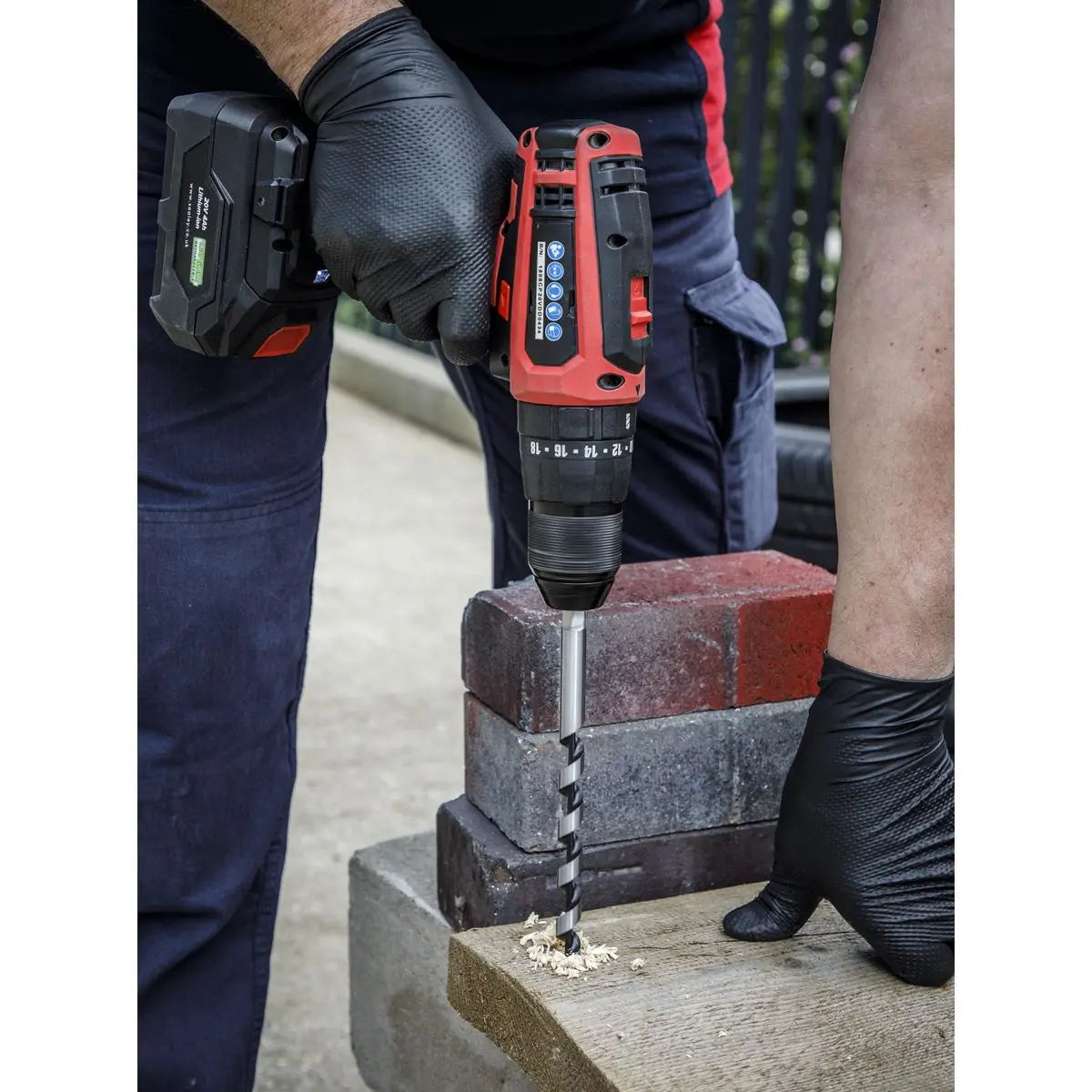 Worksafe by Sealey Auger Wood Drill Bit 12mm x 235mm 