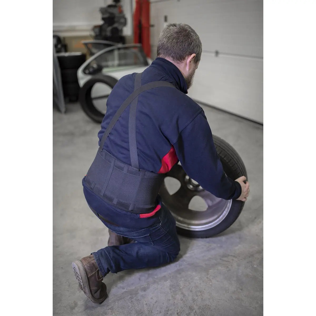 Worksafe by Sealey Back Support Belt Large - 965-1120mm 