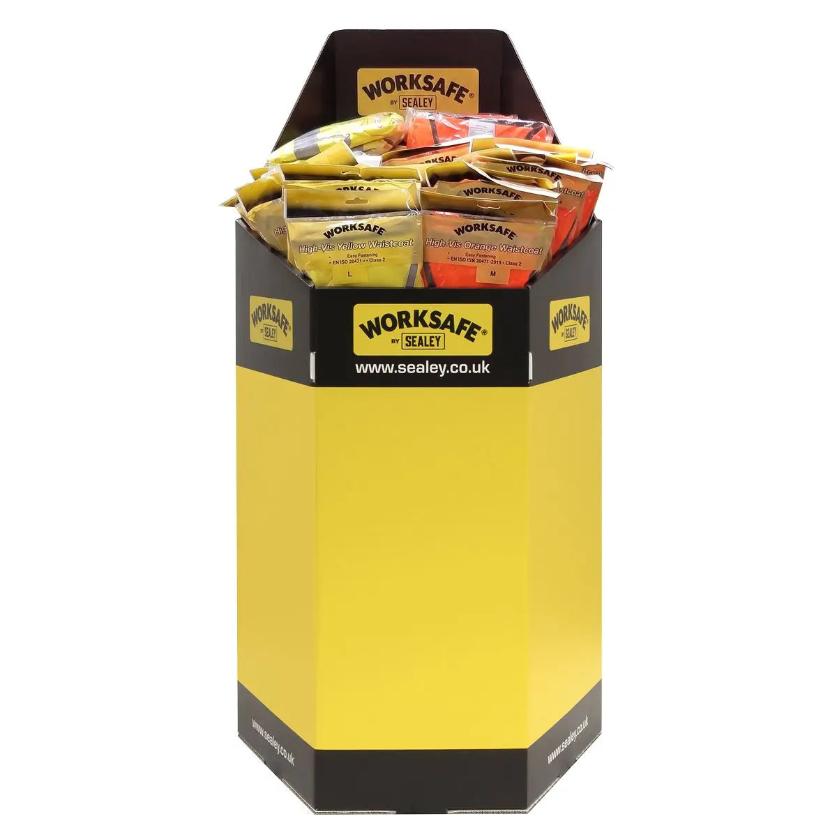 Worksafe by Sealey Dump Bin - Hi-Vis Waistcoats  White Rose Tools