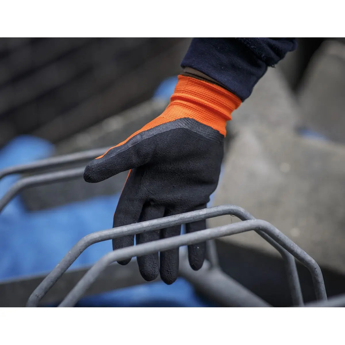 Worksafe by Sealey Foam Latex Gloves (Large) - Pair 