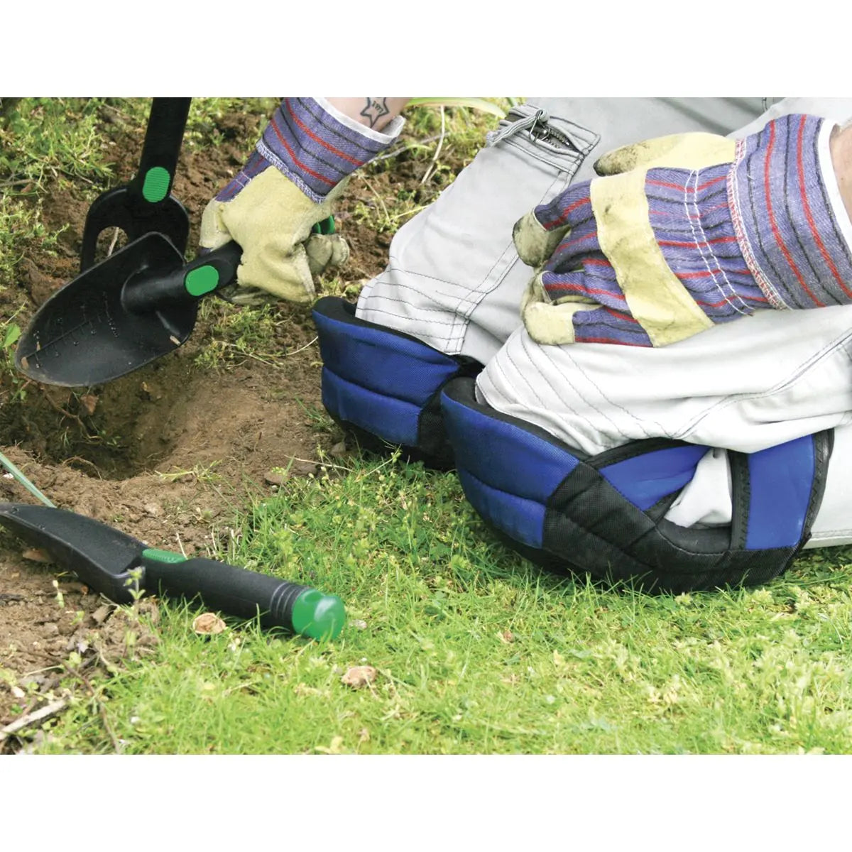 Worksafe by Sealey Heavy-Duty Double Gel Knee Pads - Pair 