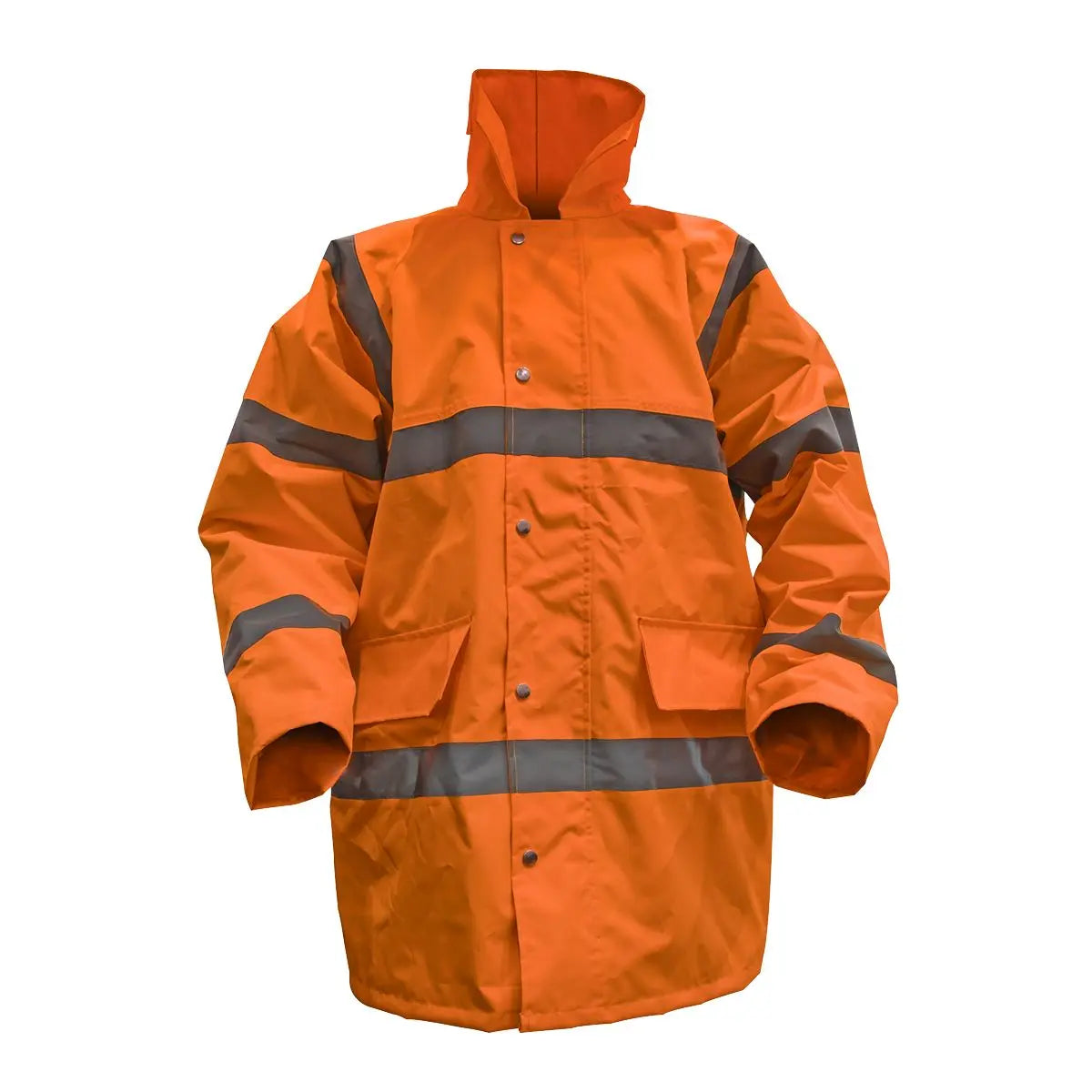Worksafe by Sealey Hi-Vis Orange Motorway Jacket with Quilted Lining - XX-Large 