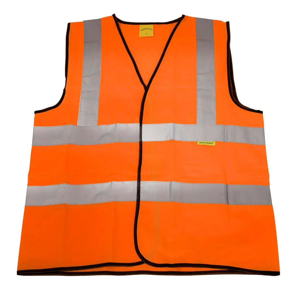 Worksafe by Sealey Hi-Vis Orange Waistcoat (Site and Road Use) - Large 