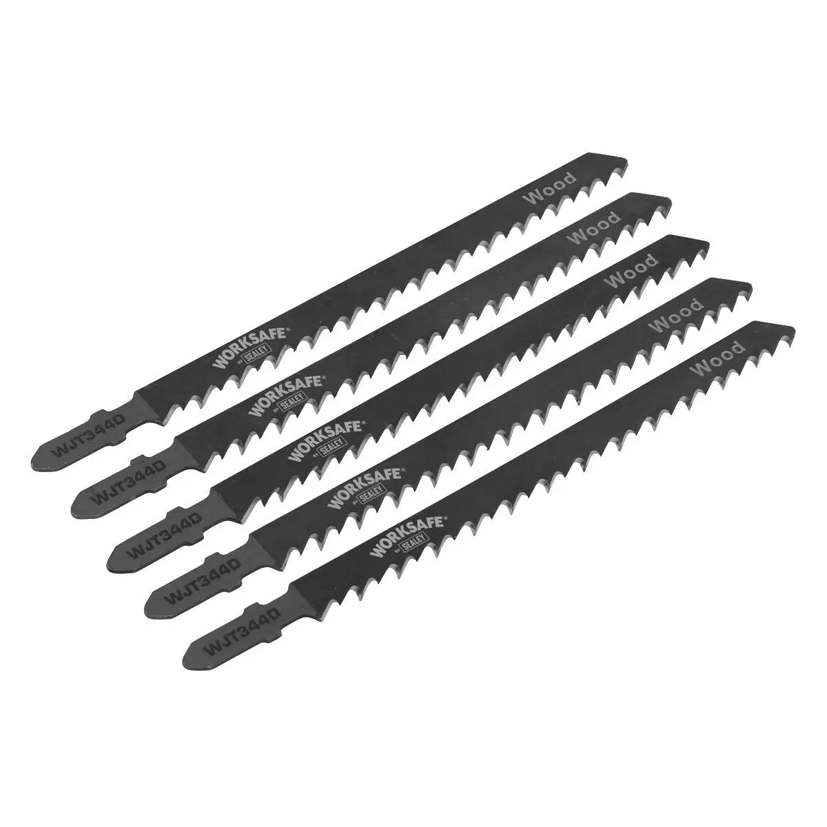 Worksafe by Sealey Jigsaw Blade Wood 105mm 6tpi - Pack of 5 