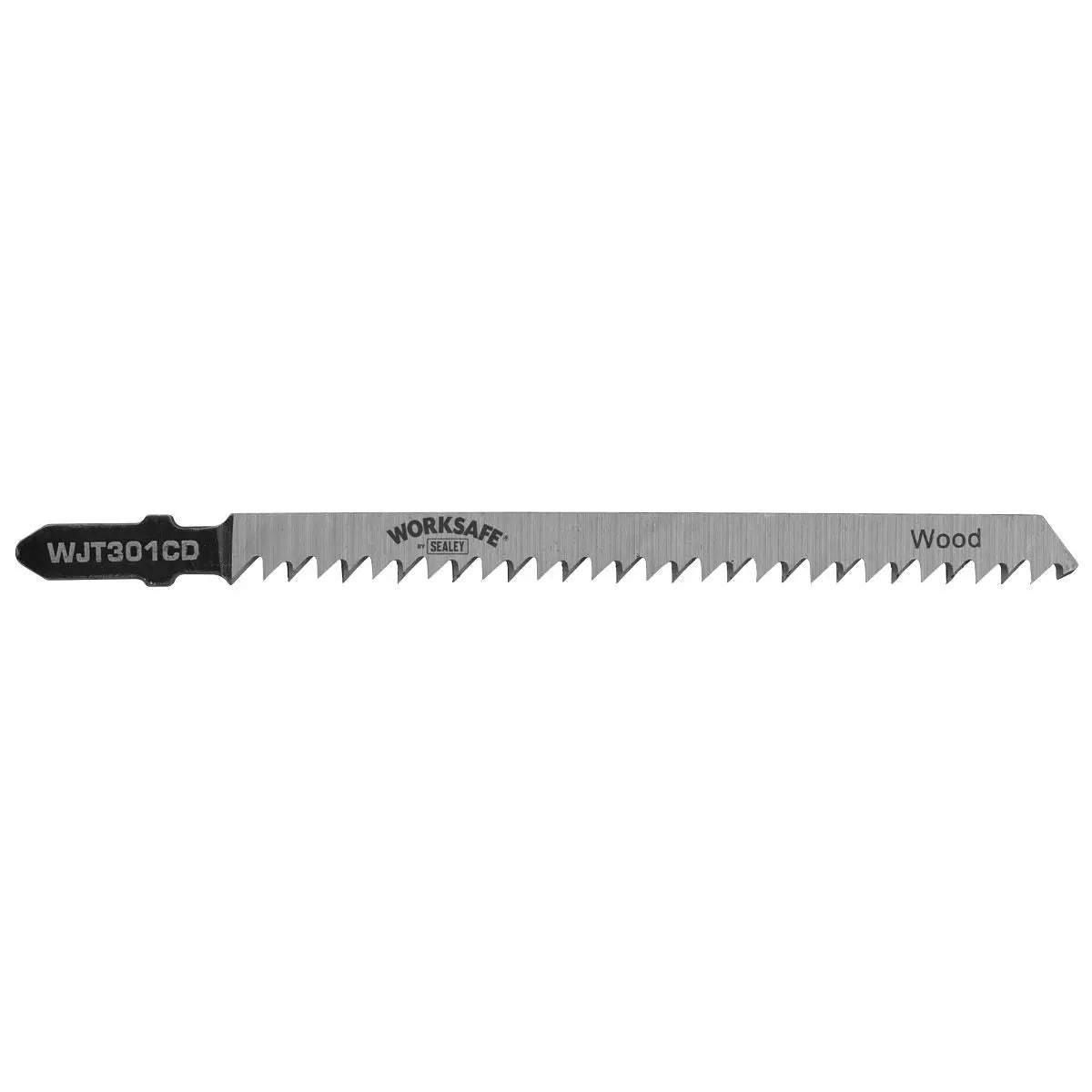 Worksafe by Sealey Jigsaw Blade Wood & Plastics 90mm 8tpi - Pack of 5 