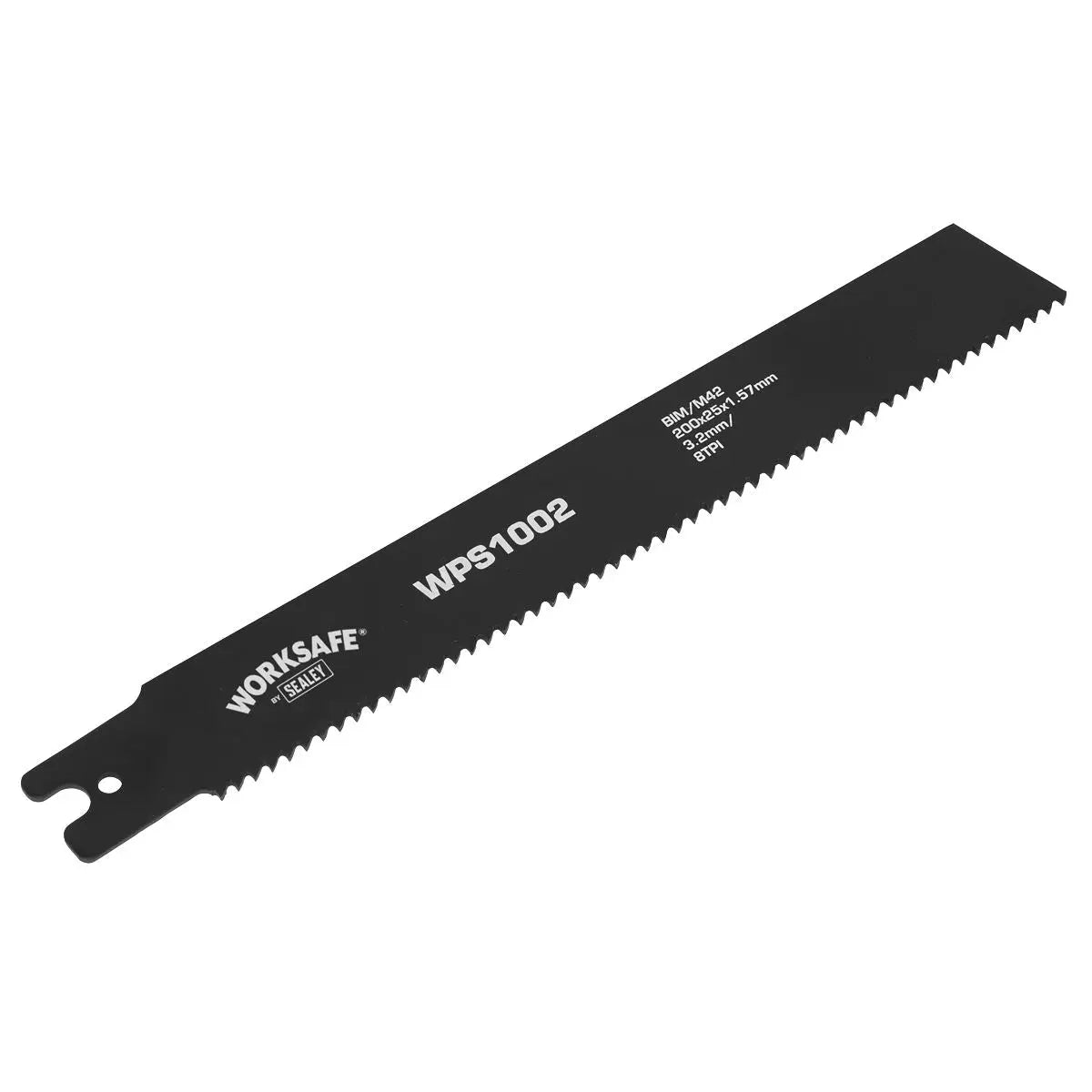 Worksafe by Sealey Pipe Saw Blade 200 x 25 x 1.7mm 8tpi - Pack of 5 