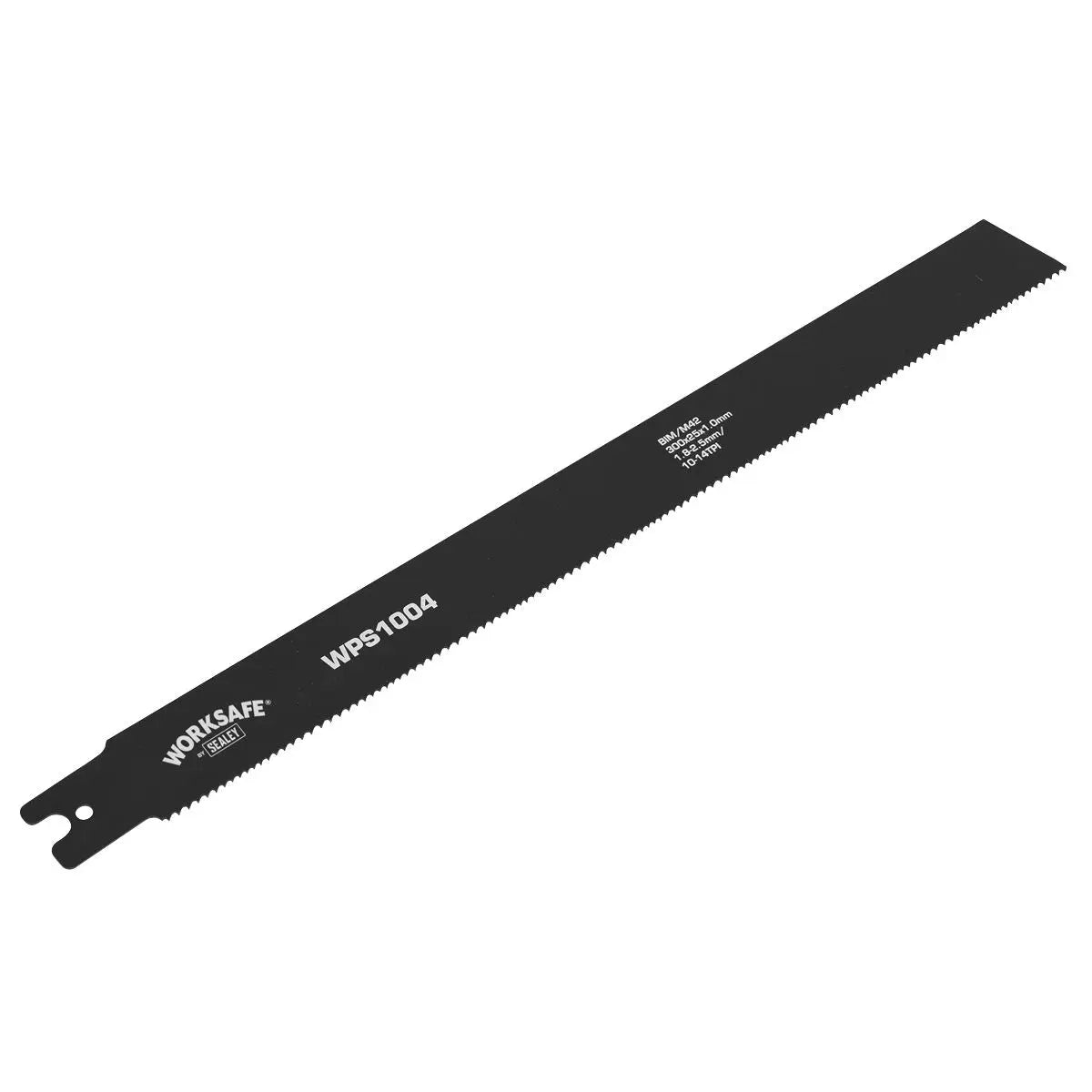Worksafe by Sealey Pipe Saw Blade 300 x 25 x 1mm 10-14tpi - Pack of 5 