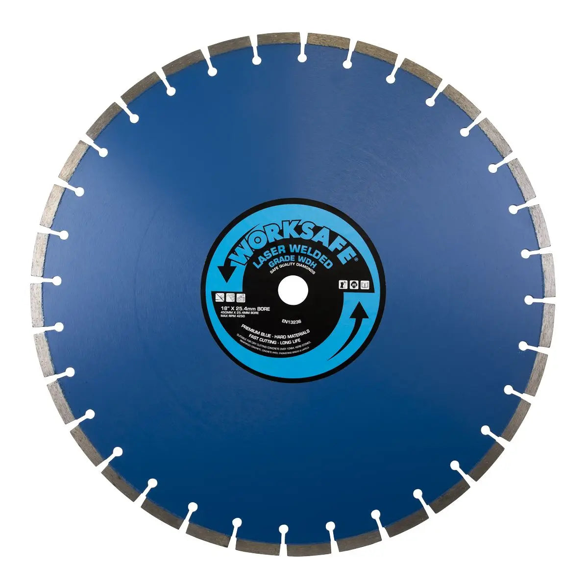 Worksafe by Sealey Premium Blue WDH Diamond Blade 450 x 25mm  White Rose Tools