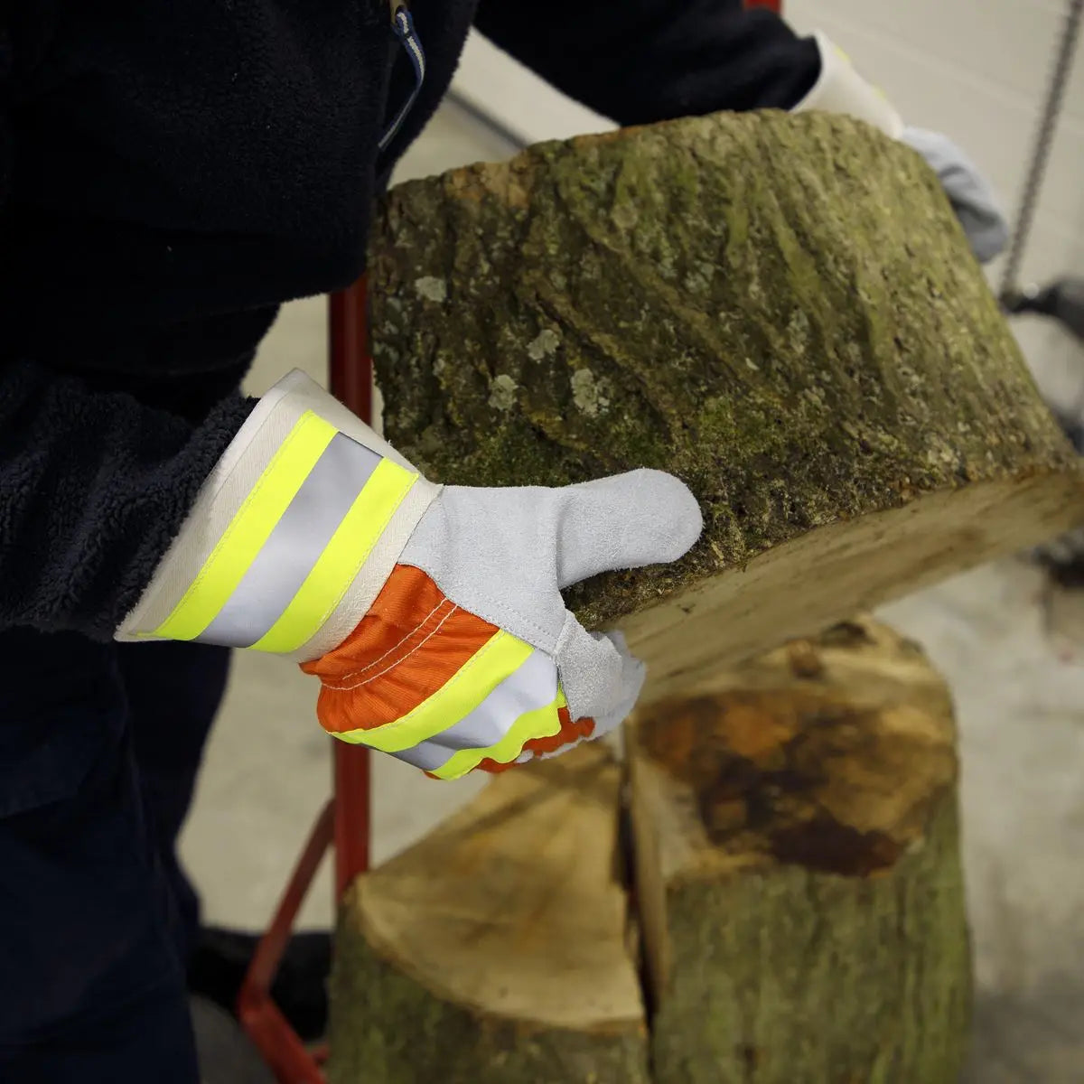 Worksafe by Sealey Reflective Rigger's Gloves Pair 