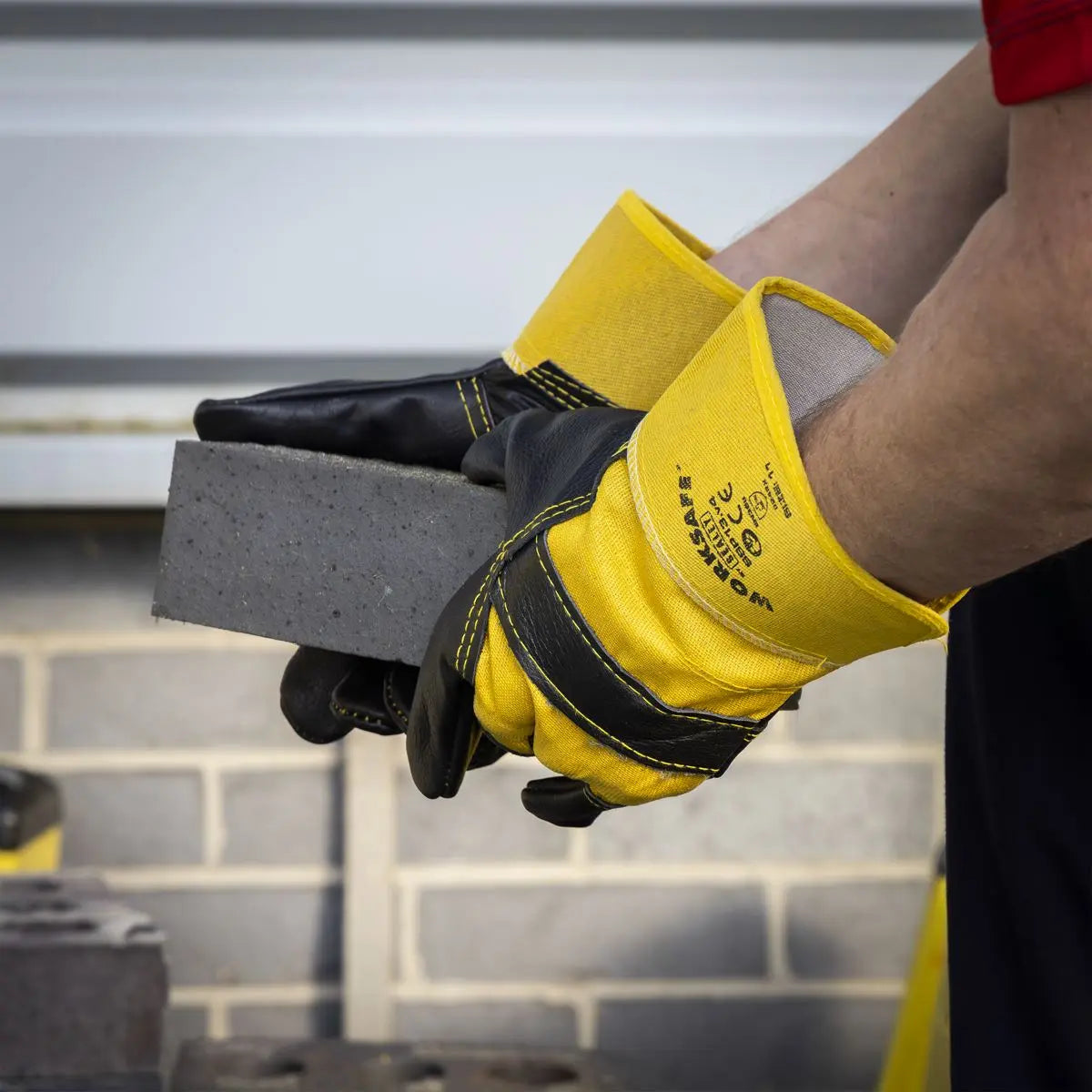 Worksafe by Sealey Rigger's Gloves Hide Palm - Pack of 6 Pairs 