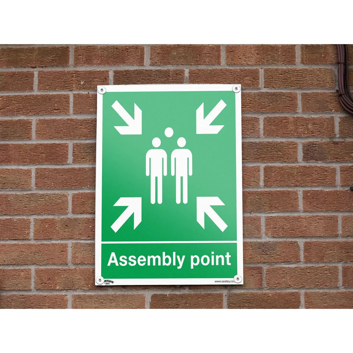 Worksafe by Sealey Safe Conditions Safety Sign - Assembly Point - Rigid Plastic 