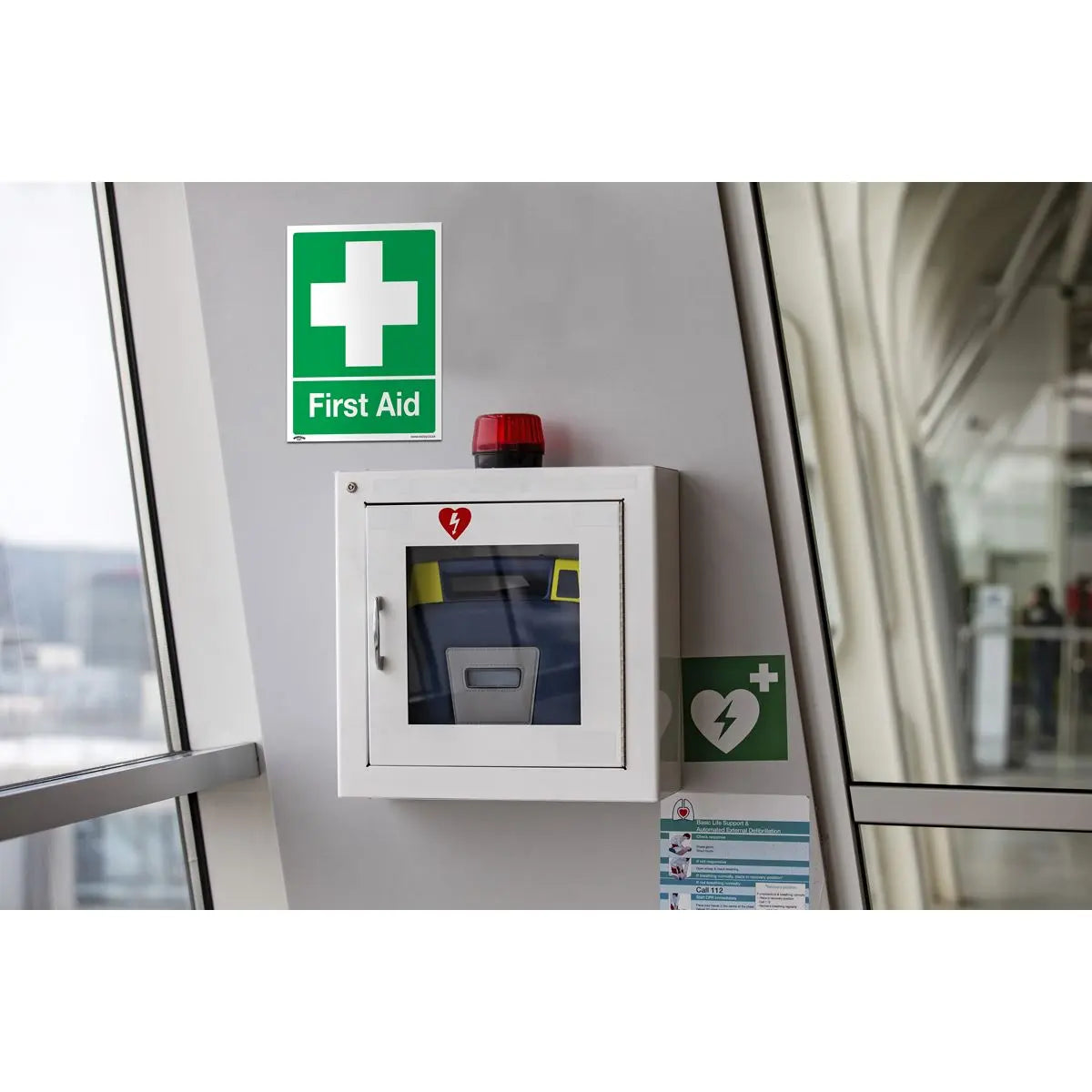Worksafe by Sealey Safety Sign - First Aid - Self-Adhesive Vinyl - Pack of 10 
