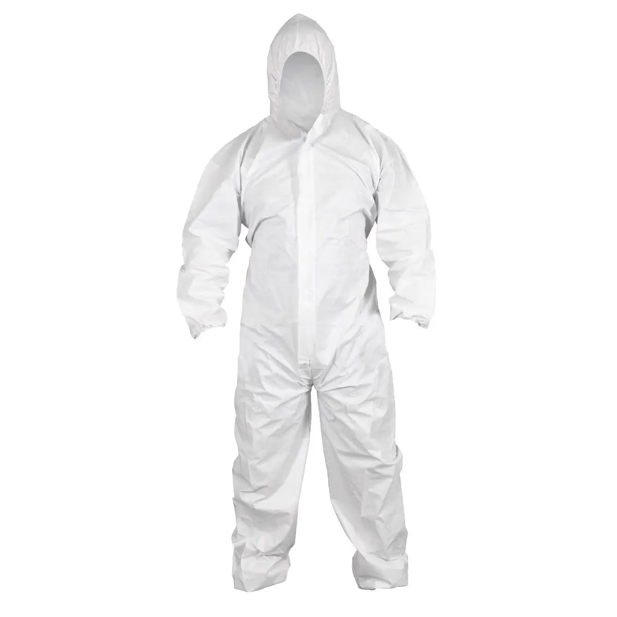 Worksafe by Sealey Type 5/6 Disposable Coverall - Extra-Large  White Rose Tools