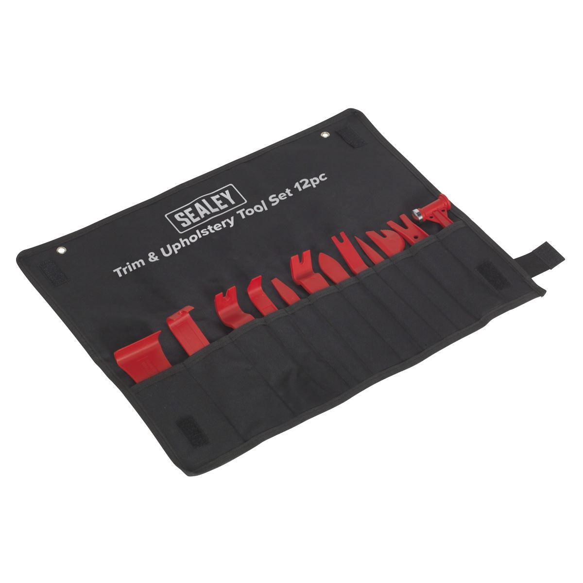 Sealey 12 Piece Trim and Upholstery Tool Set in Tool Roll Trim Hammer Panel Removal 