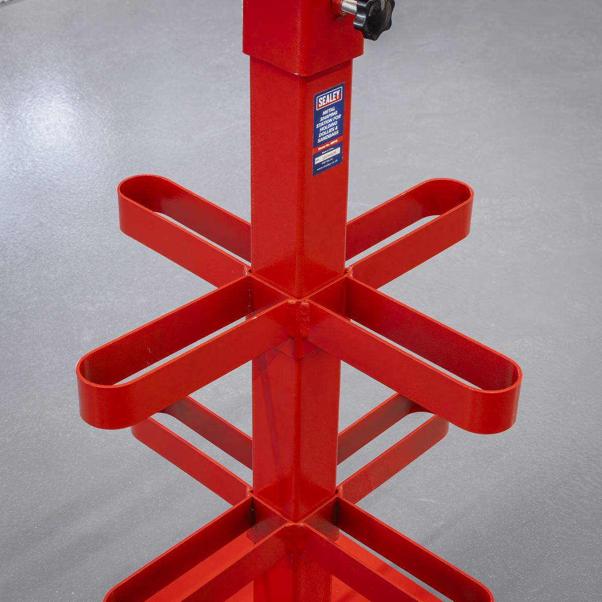 Sealey Metal Shaping Station for holding T-Dollies & Sandbags  White Rose Tools