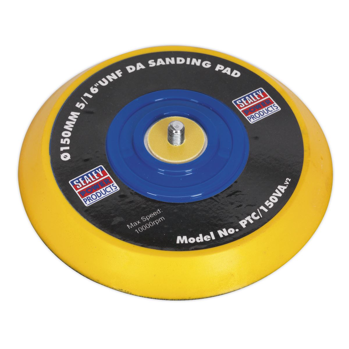 Sealey DA Backing Pad for Hook-and-Loop Discs Ø145mm 5/16"UNF