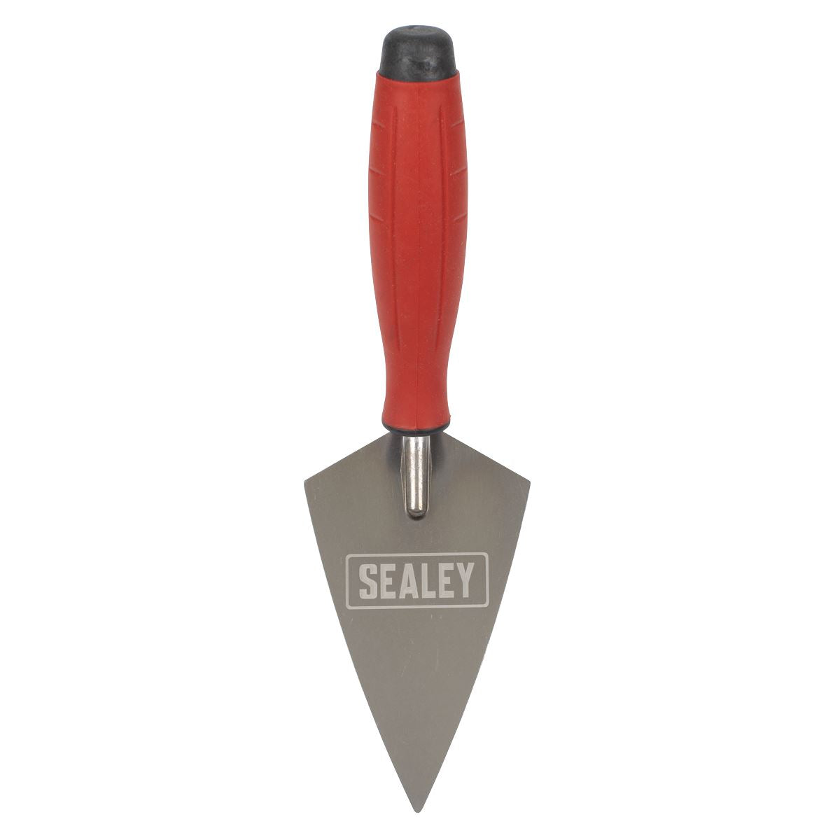 Sealey Stainless Steel Sharp Pointing Trowel - Rubber Handle - 140mm