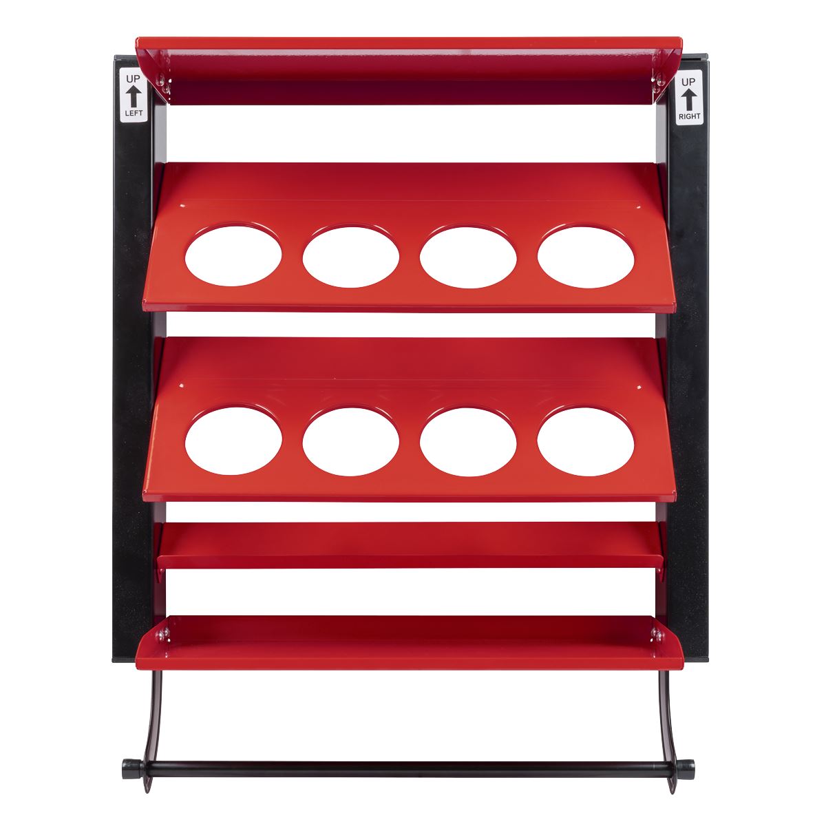 Sealey Spray Can Storage Rack with 8 Can Holders  White Rose Tools