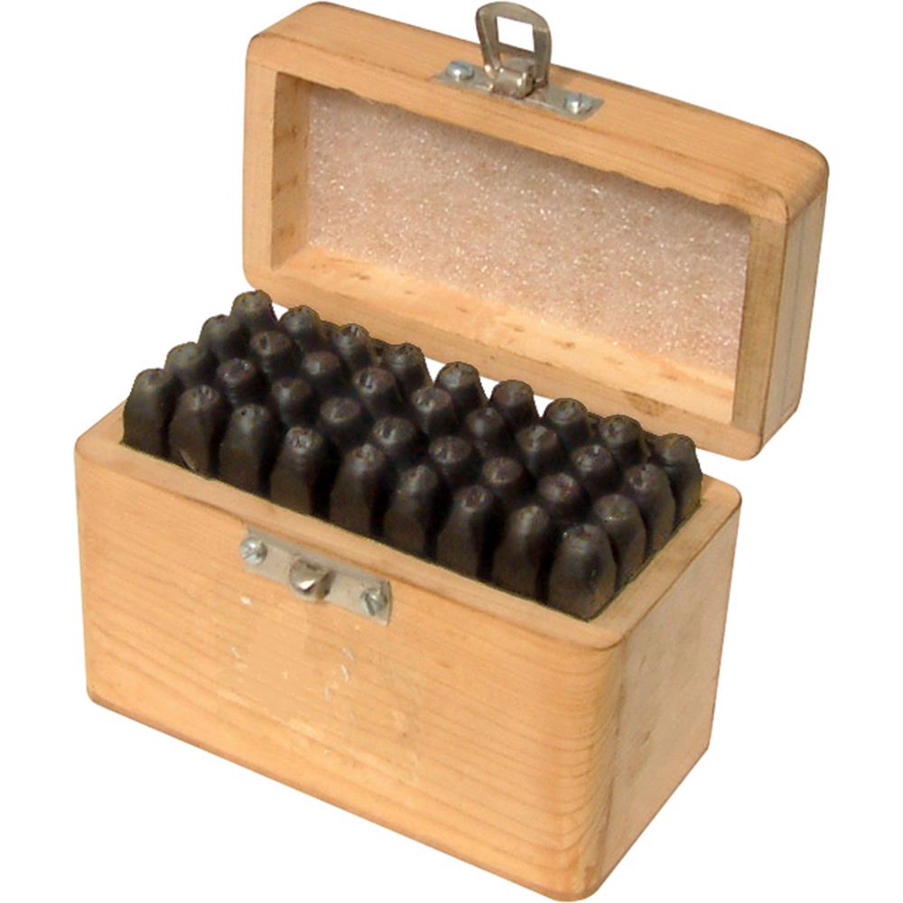 Silverline 36 Piece 5mm Number & Letter Stamp Set Punch Upper-Case Marker