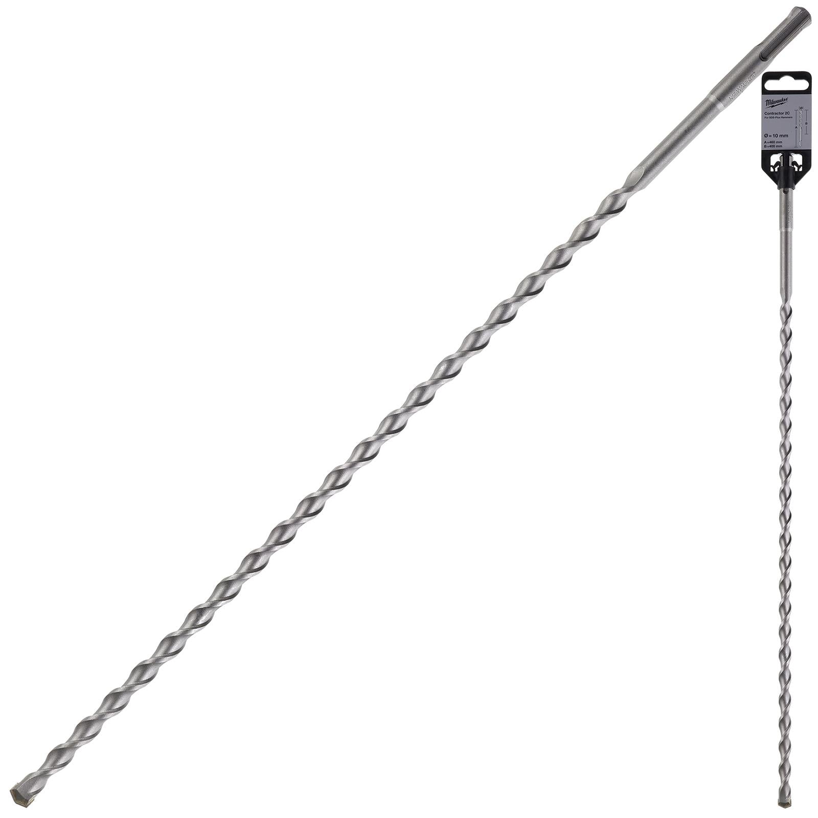 Milwaukee SDS Plus Contractor Hammer Drill Bits 2 Cut 