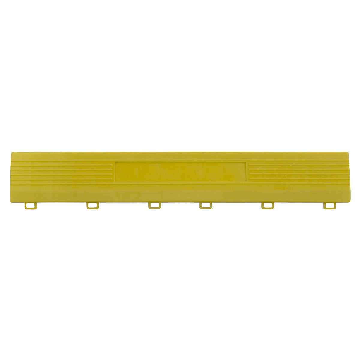 Sealey Polypropylene Floor Tile Edge 400 x 60mm Yellow Female - Pack of 6
