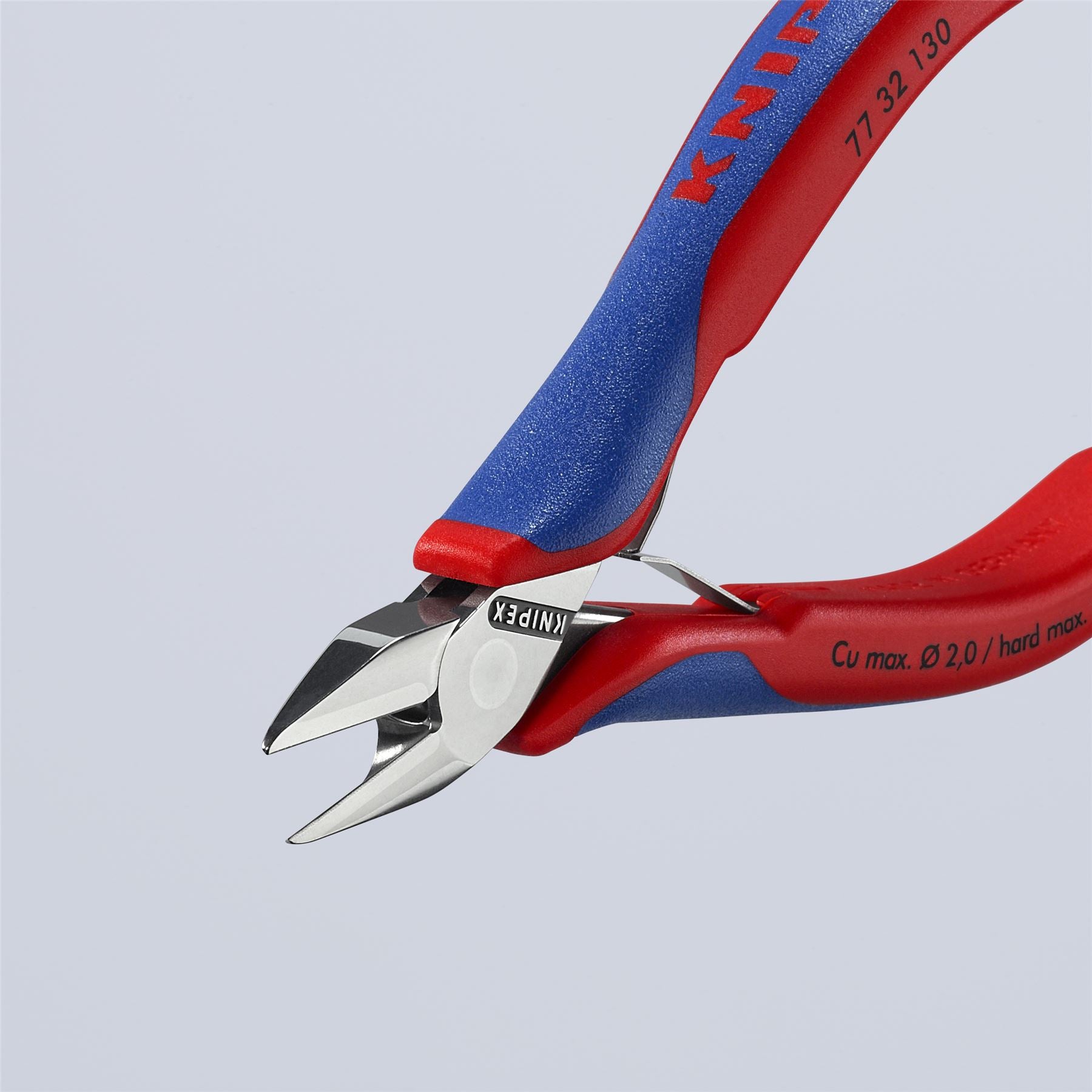 KNIPEX Electronics Diagonal Cutter Pliers Pointed Head Small Bevel 115mm Multi Component Grips 77 32 130